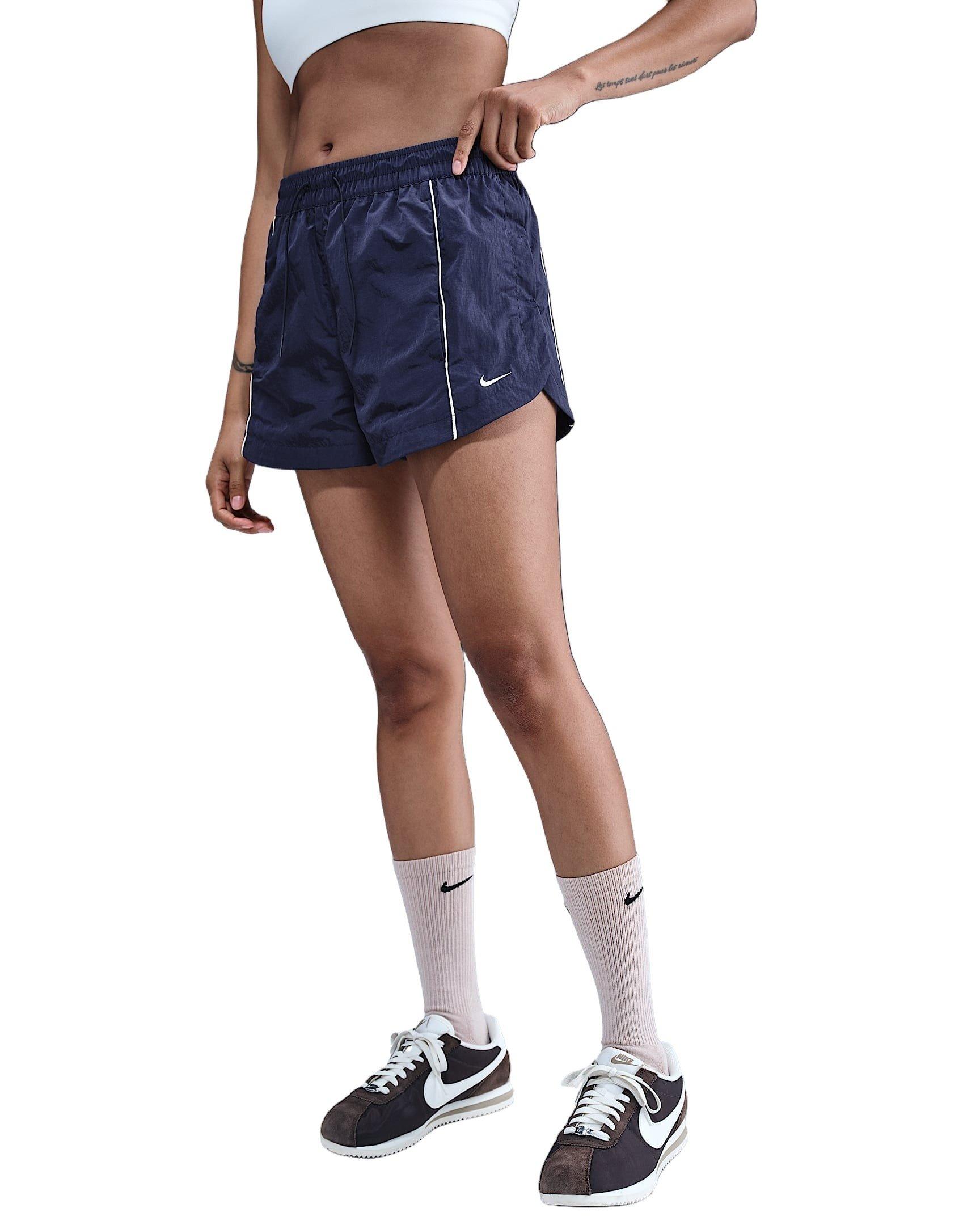 Nike Women's Windrunner Mid-Rise 2" Woven Shorts -Navy - NAVY Thumbnail View 1