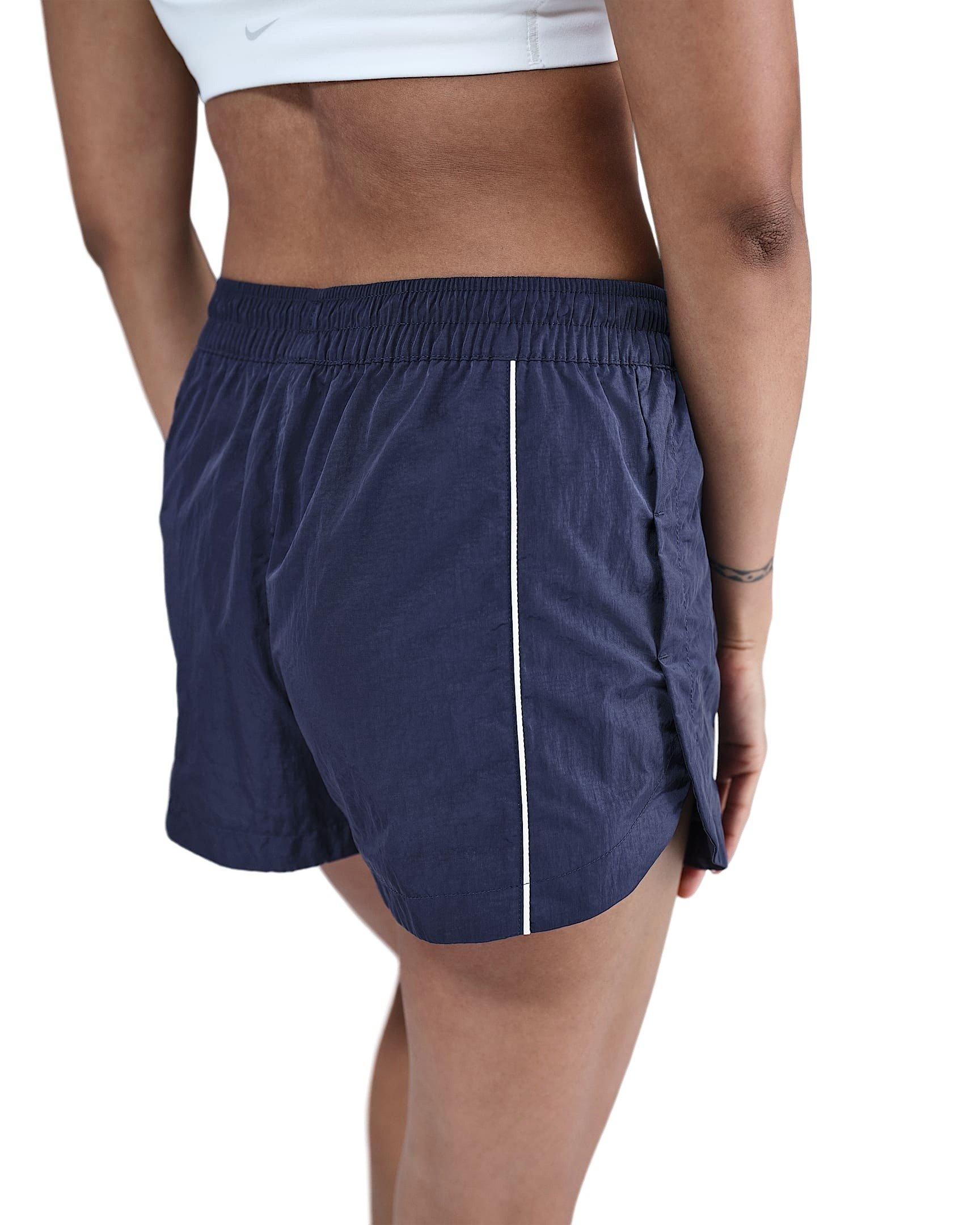 Nike Women's Windrunner Mid-Rise 2" Woven Shorts -Navy - NAVY Thumbnail View 2