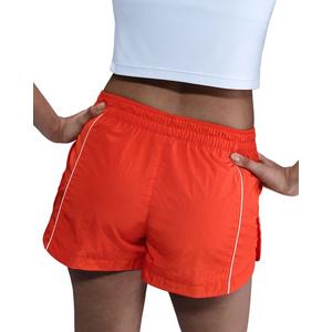 Nike Women's Windrunner Mid-Rise 2" Woven Shorts -Red