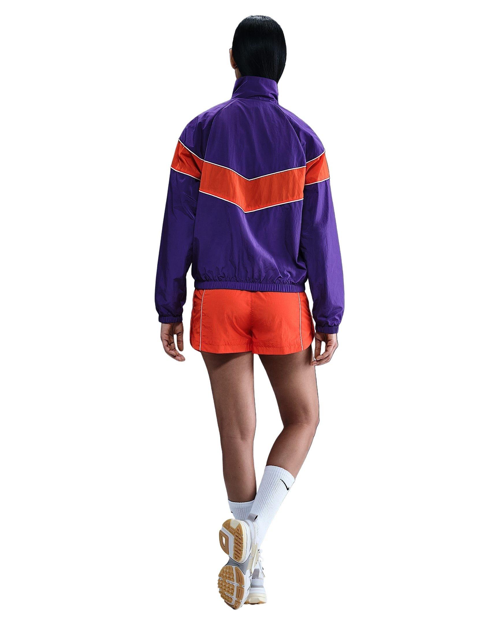 Nike Women's Windrunner Mid-Rise 2" Woven Shorts -Red - RED Thumbnail View 5