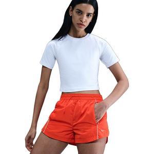 Nike Women's Windrunner Mid-Rise 2" Woven Shorts -Red