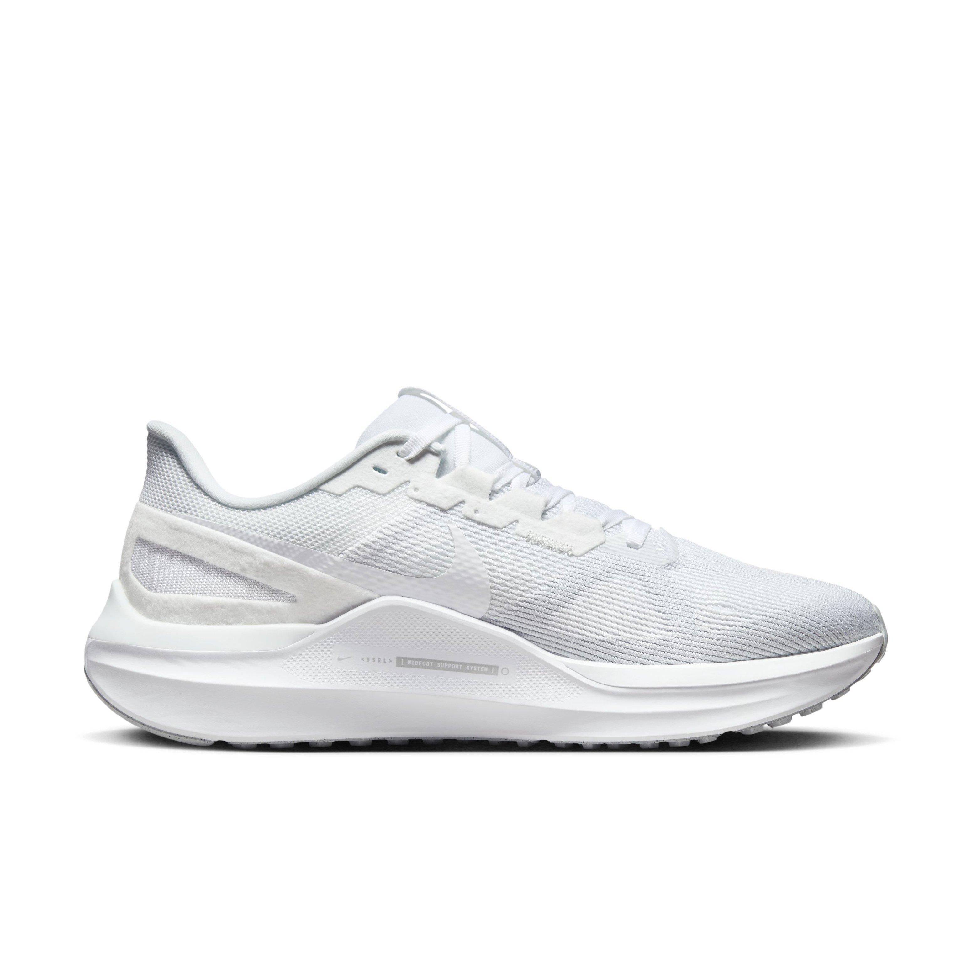 Nike Structure 25 "White/Pure Platinum/White" Men's Running Shoe - WHITE/PLATINUM/WHITE Thumbnail View 1