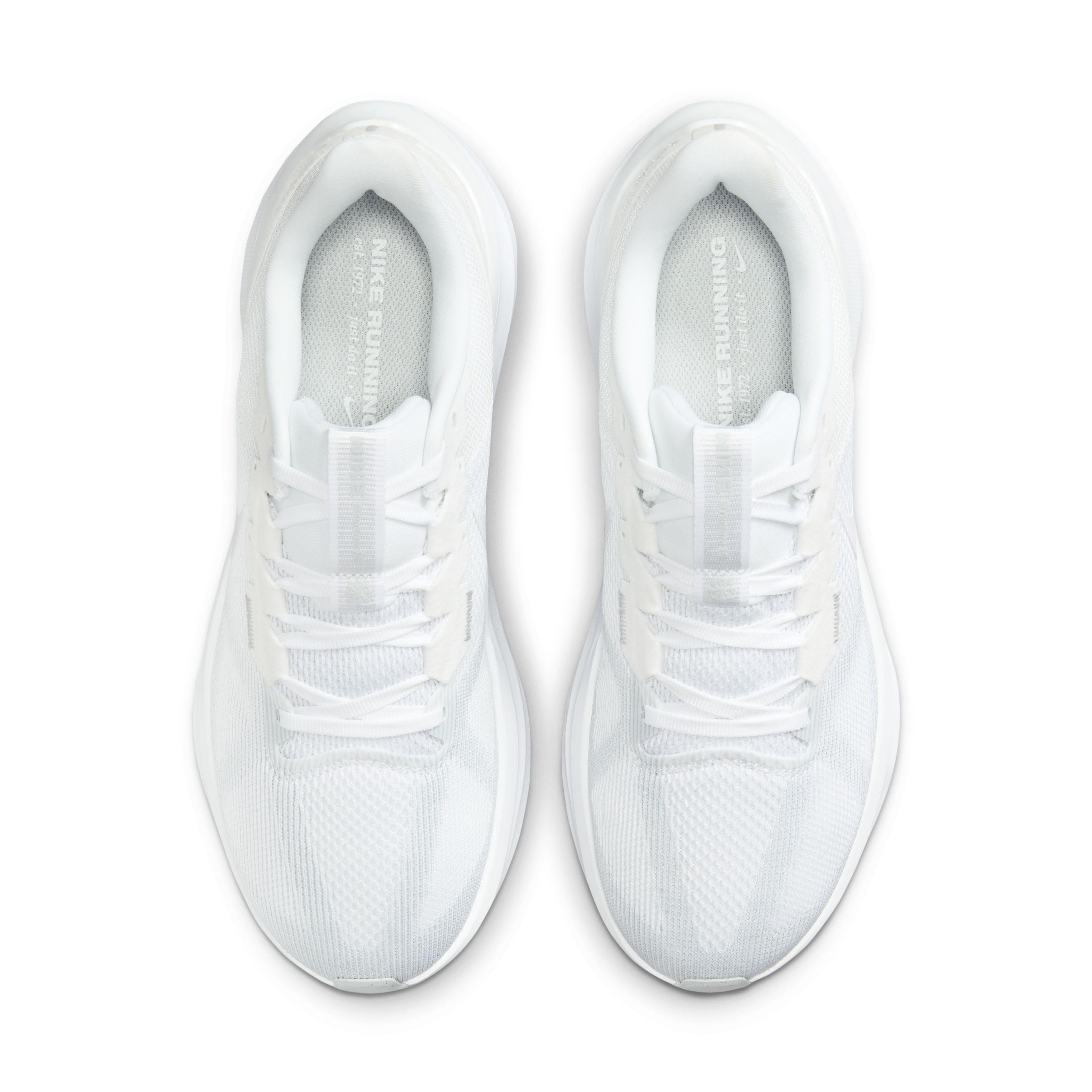 Nike Structure 25 "White/Pure Platinum/White" Men's Running Shoe - WHITE/PLATINUM/WHITE Thumbnail View 4