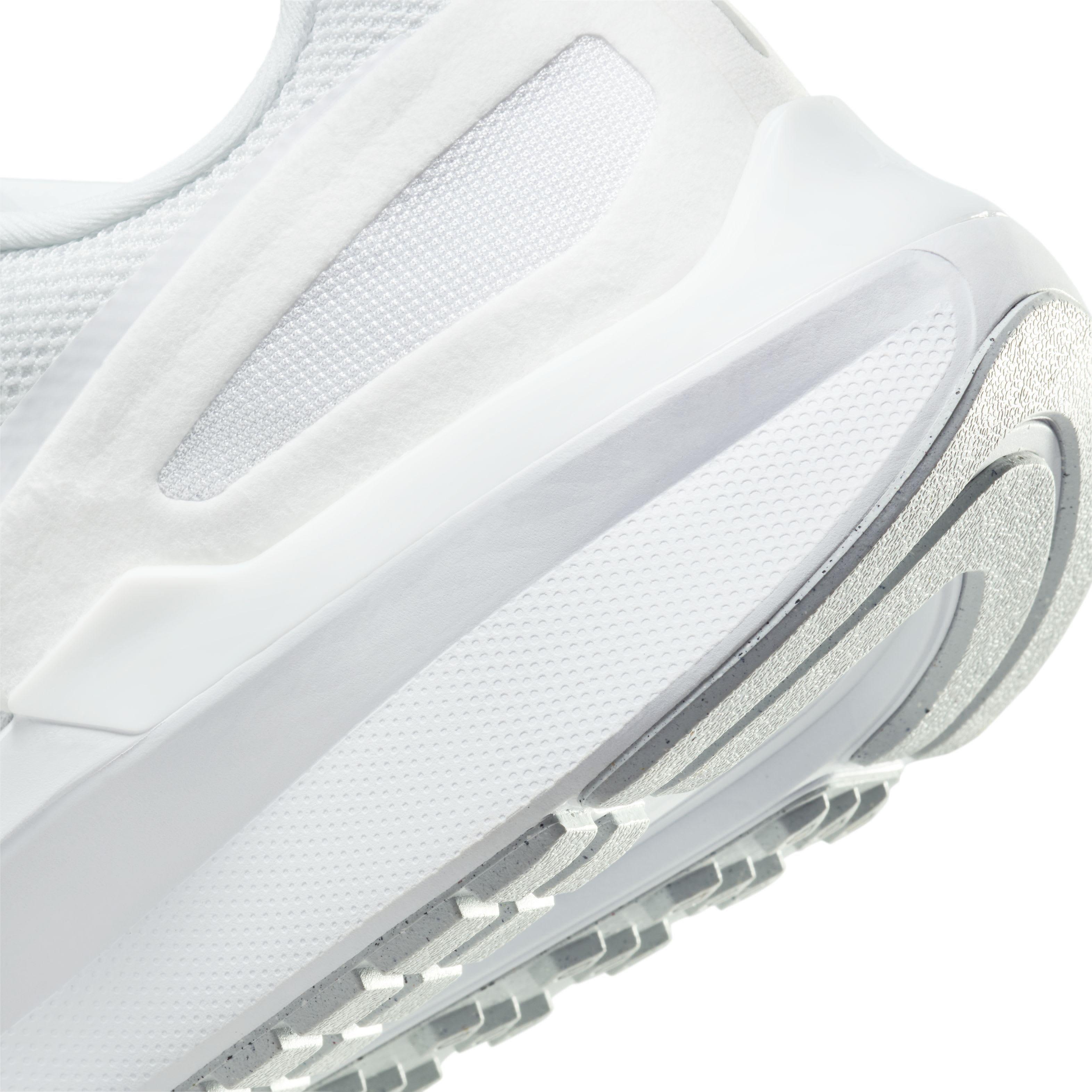 Nike Structure 25 "White/Pure Platinum/White" Men's Running Shoe - WHITE/PLATINUM/WHITE Thumbnail View 8