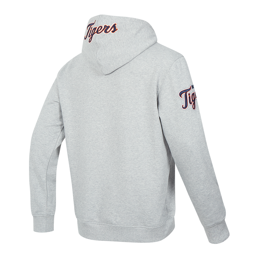 Pro Standard Men's MLB Detroit Tigers Old English PO Hoodie -Grey - GREY Thumbnail View 4
