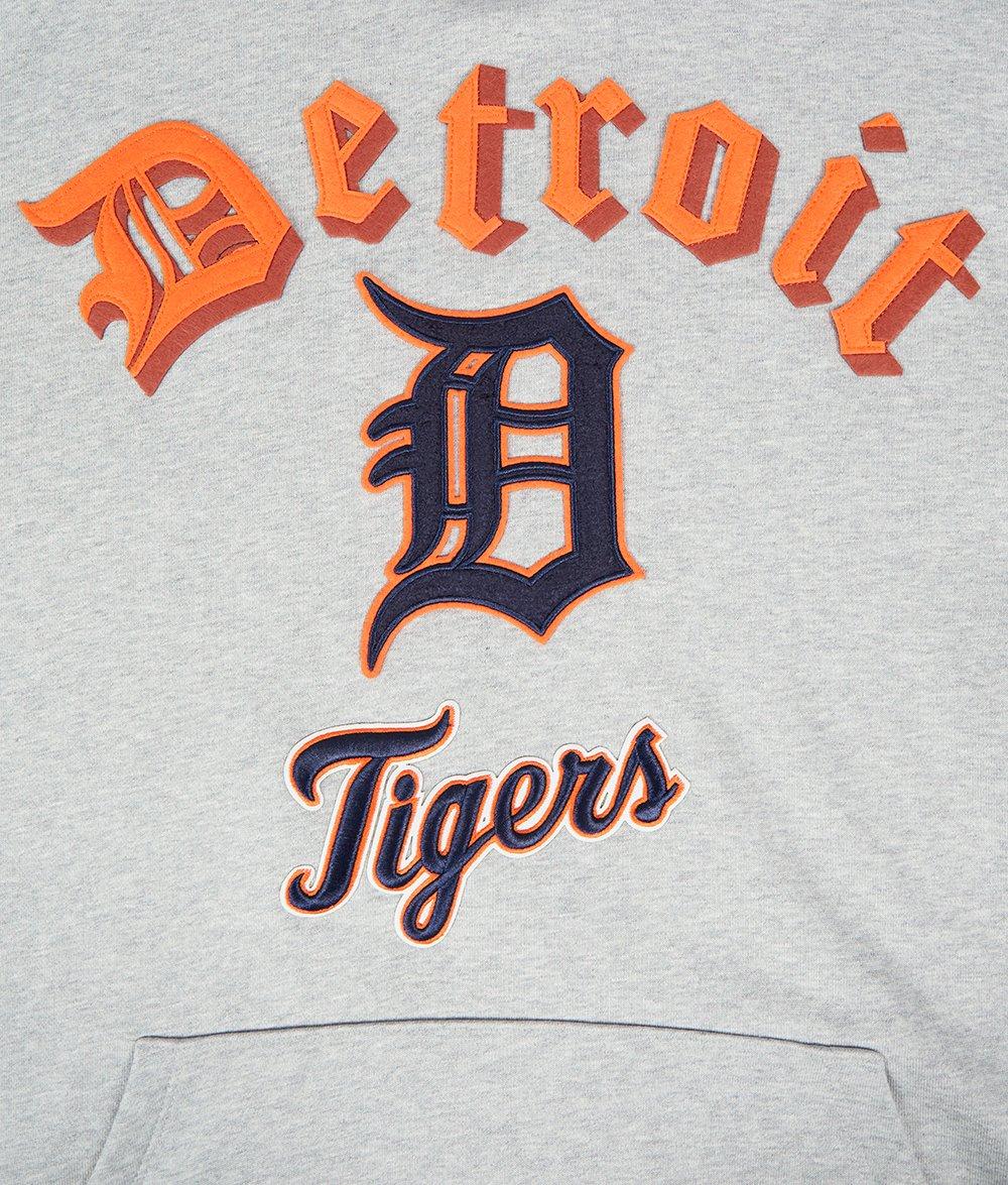 Pro Standard Men's MLB Detroit Tigers Old English PO Hoodie - Grey - GREY Thumbnail View 5