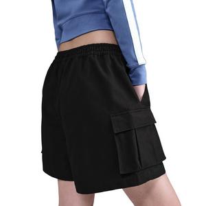 Nike Women's Sportswear Street Mid-Rise Loose 5" Cargo Shorts -Black