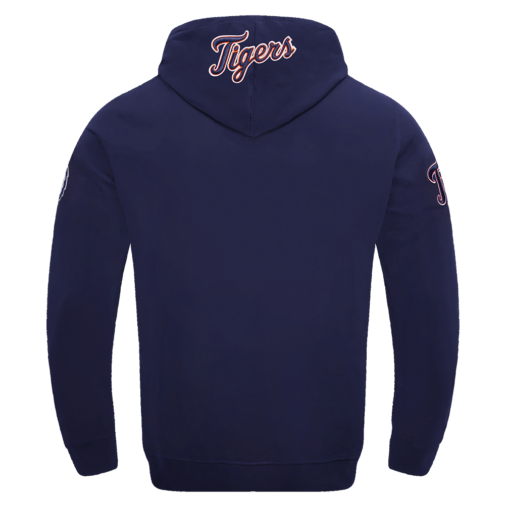 Pro Standard Men's MLB Detroit Tigers Old English PO Hoodie -Navy - NAVY Thumbnail View 2
