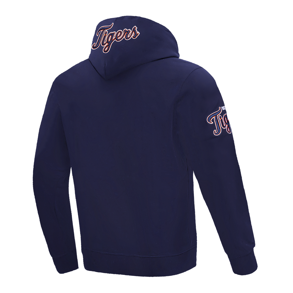 Pro Standard Men's MLB Detroit Tigers Old English PO Hoodie -Navy - NAVY Thumbnail View 4
