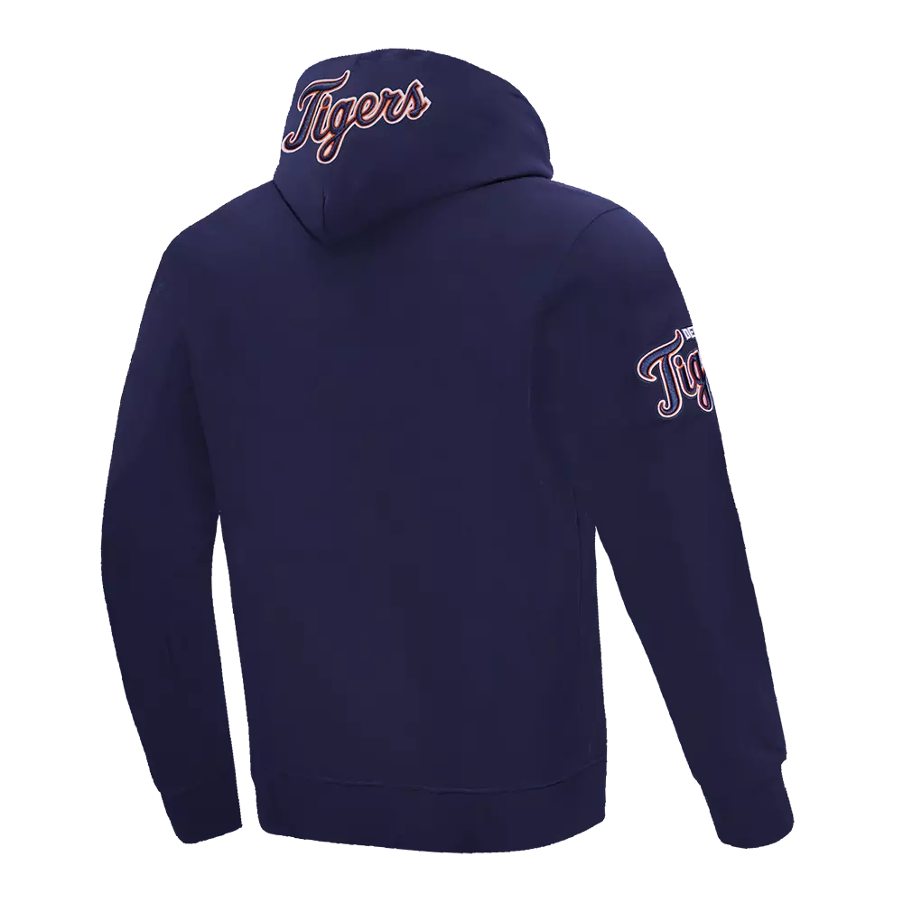 Pro Standard Men's MLB Detroit Tigers Old English PO Hoodie -Navy - NAVY