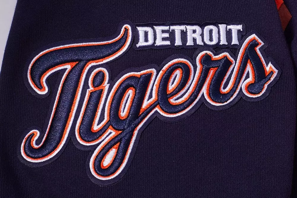 Pro Standard Men's MLB Detroit Tigers Old English PO Hoodie -Navy - NAVY