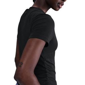 Nike Women's Sportswear Chill Knit Tight Short-Sleeve Mock-Neck Top -Black