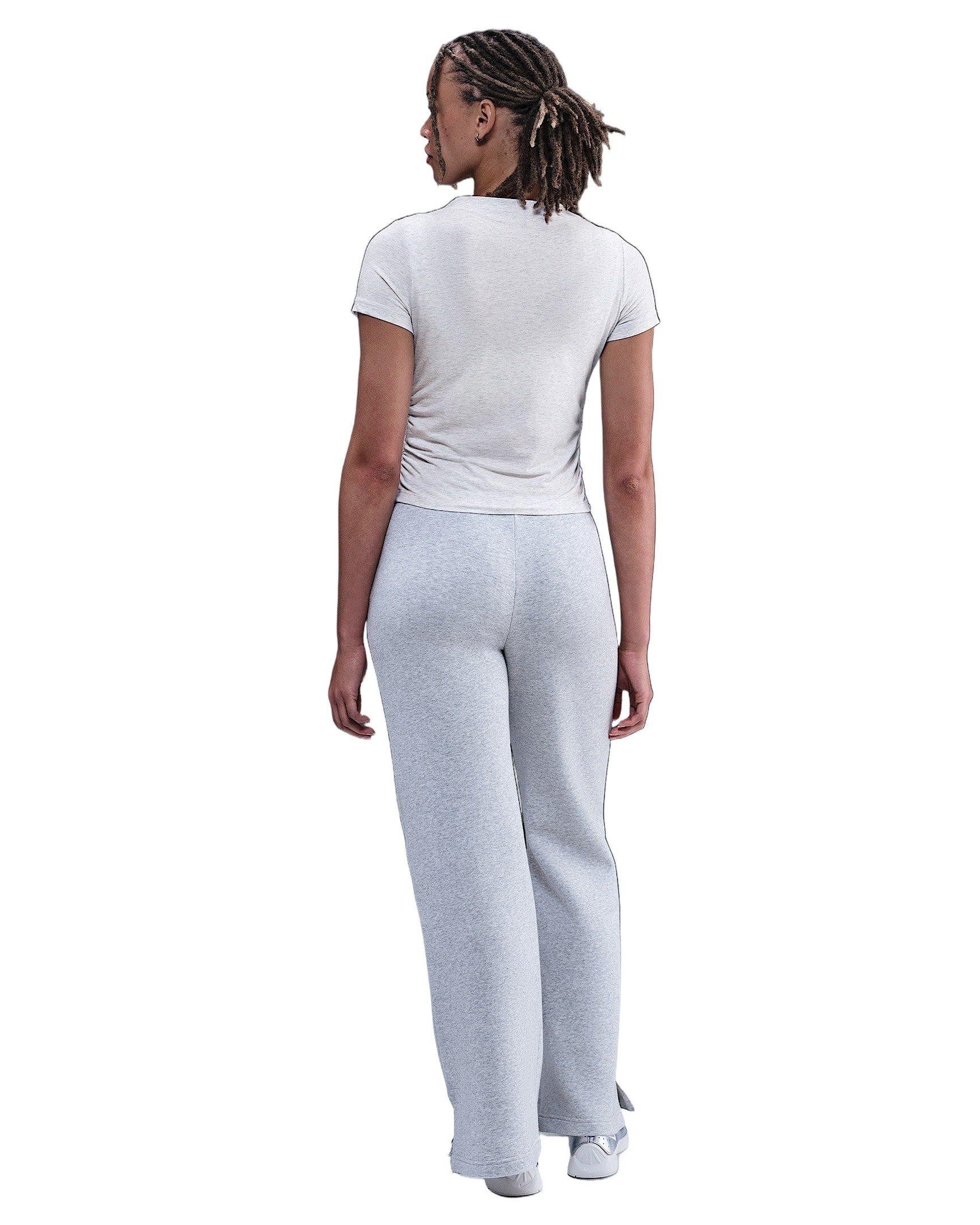 Nike Women's Sportswear Chill Knit Tight Short-Sleeve Mock-Neck Top -Light Brown - BROWN Thumbnail View 5