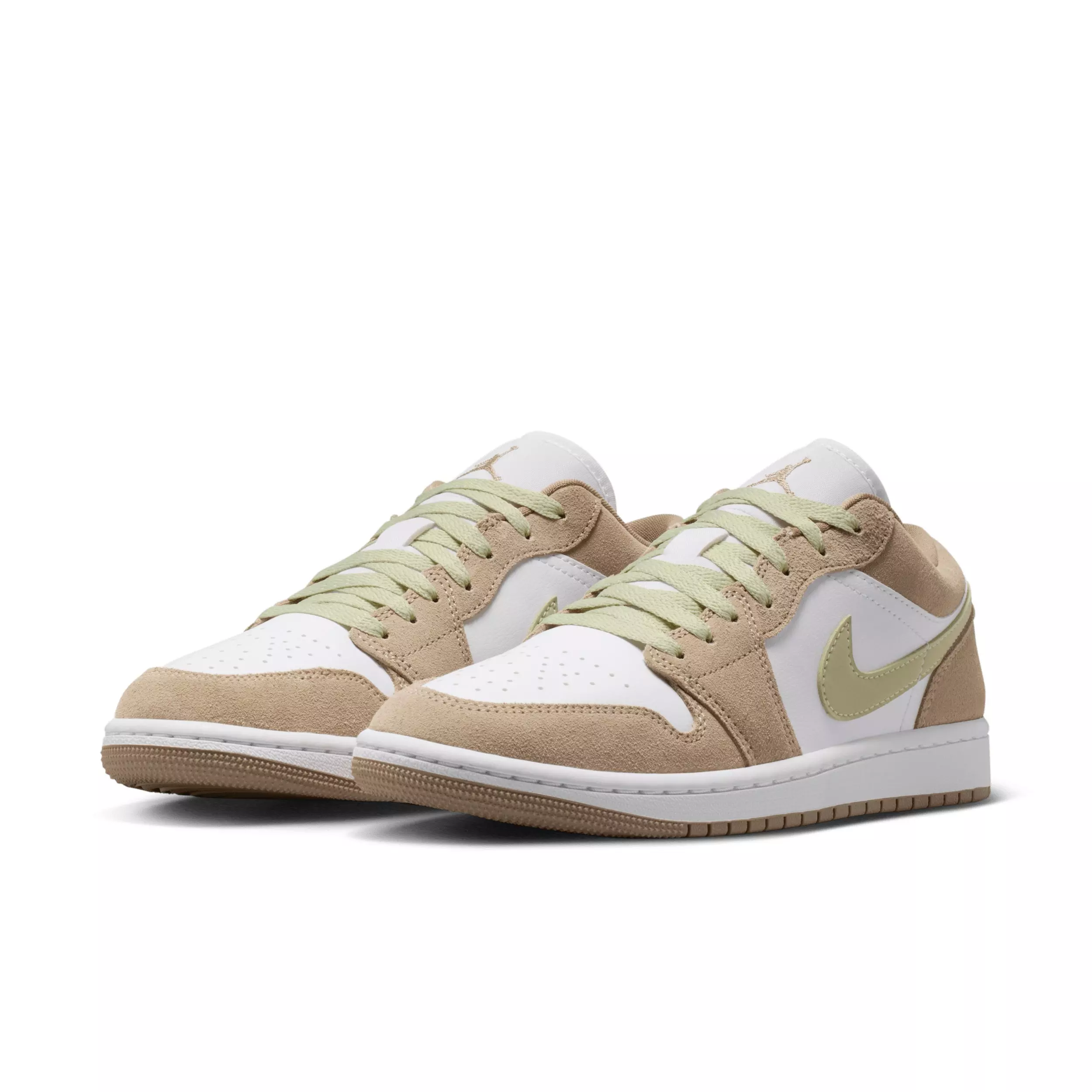 Jordan 1 Low "Khaki/Olive Aura/Sail/White" Women's Shoe - KHAKI/OLIVE/SAIL/WHITE