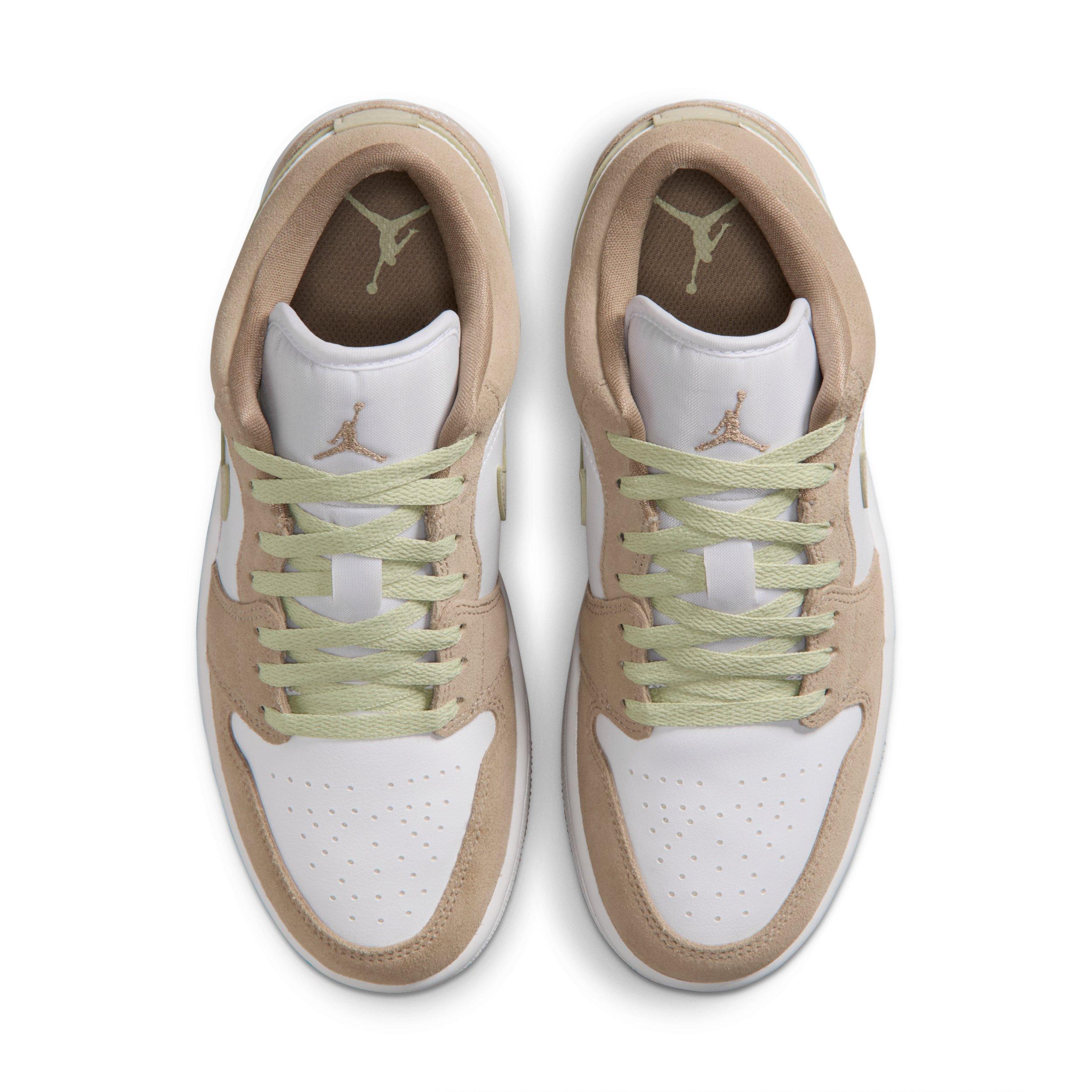 Jordan 1 Low "Khaki/Olive Aura/Sail/White" Women's Shoe - KHAKI/OLIVE/SAIL/WHITE Thumbnail View 4
