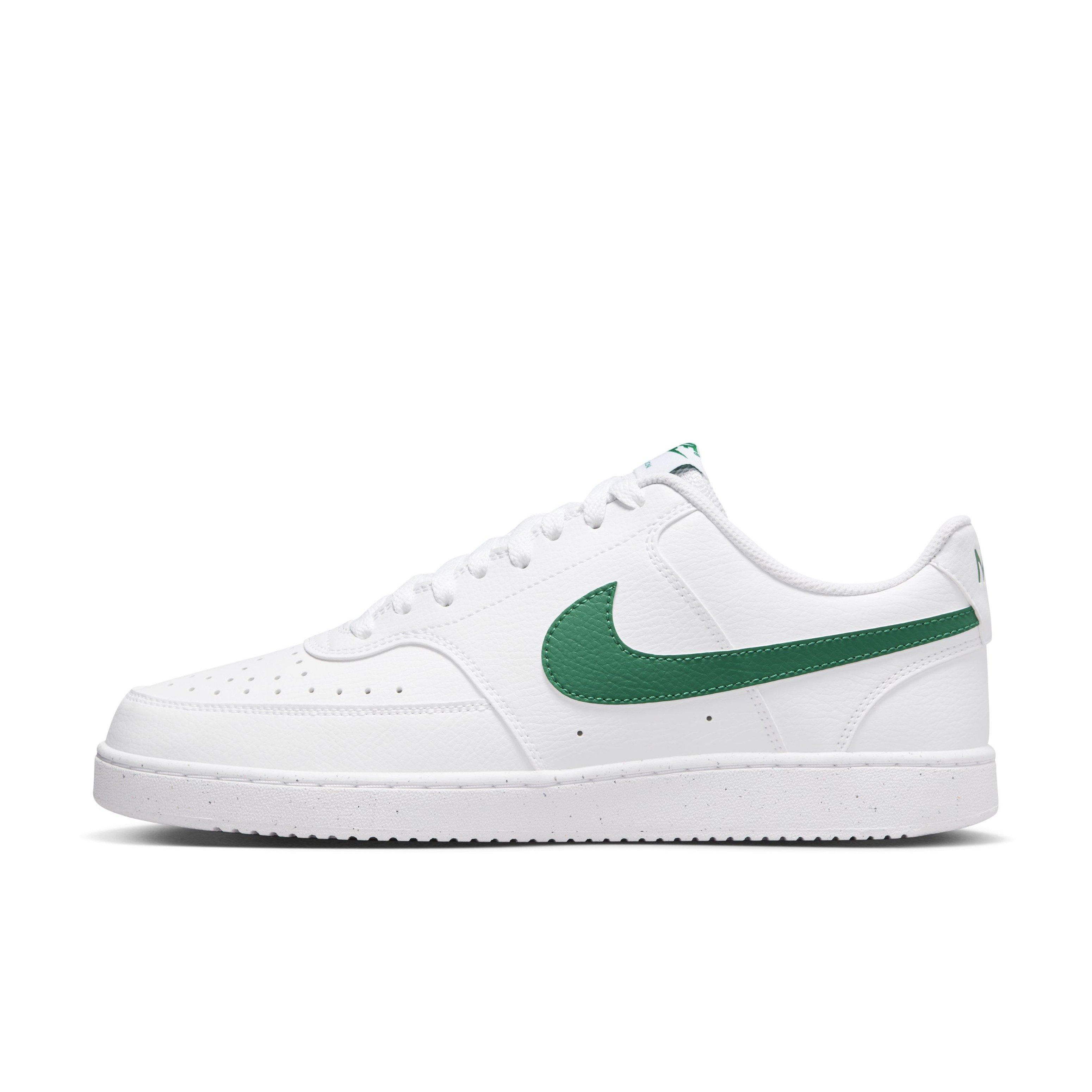 Nike Court Vision Low Next Nature "White/White/Malachite" Men's Shoe - WHITE/WHITE/MALACHITE Thumbnail View 2