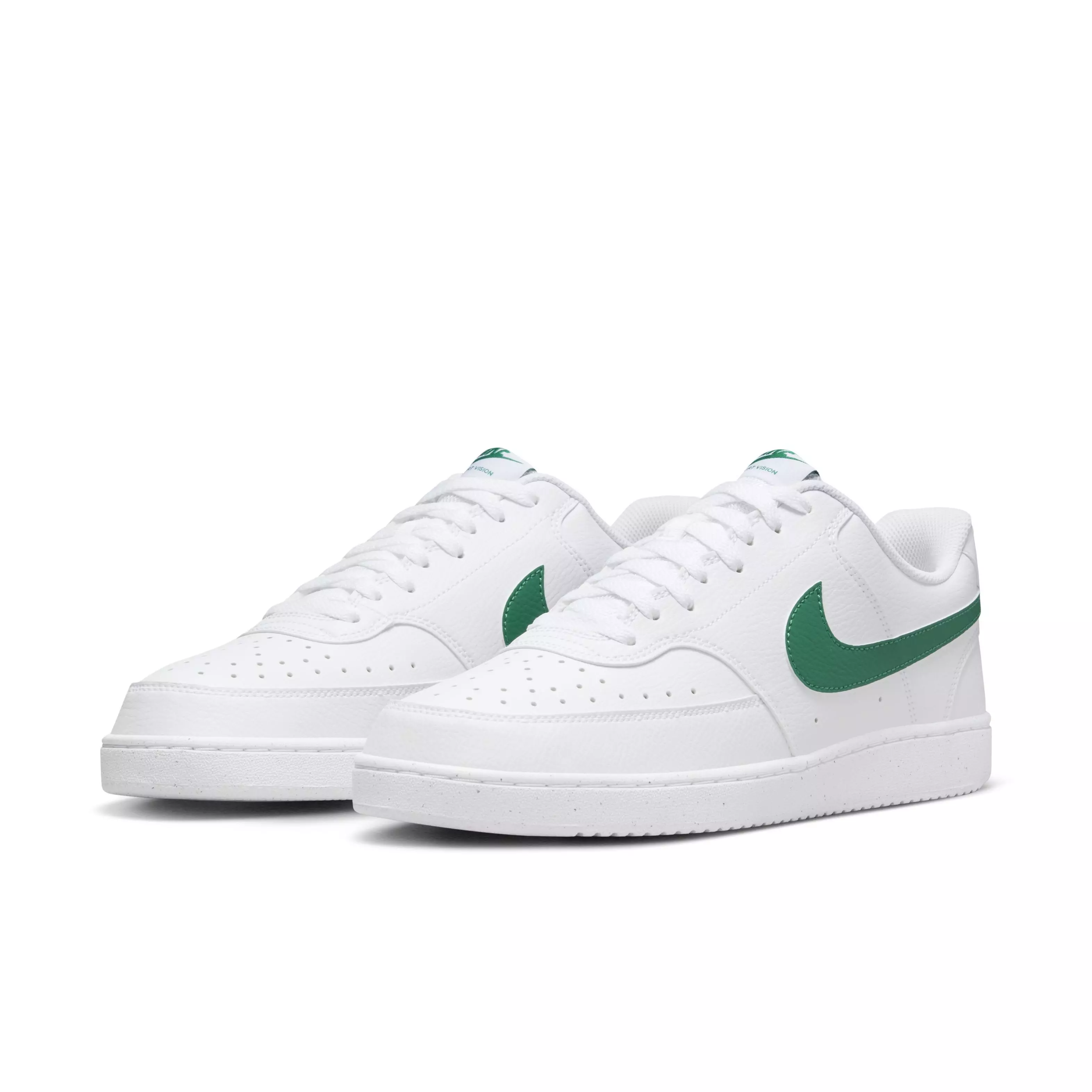 Nike Court Vision Low Next Nature "White/White/Malachite" Men's Shoe - WHITE/WHITE/MALACHITE