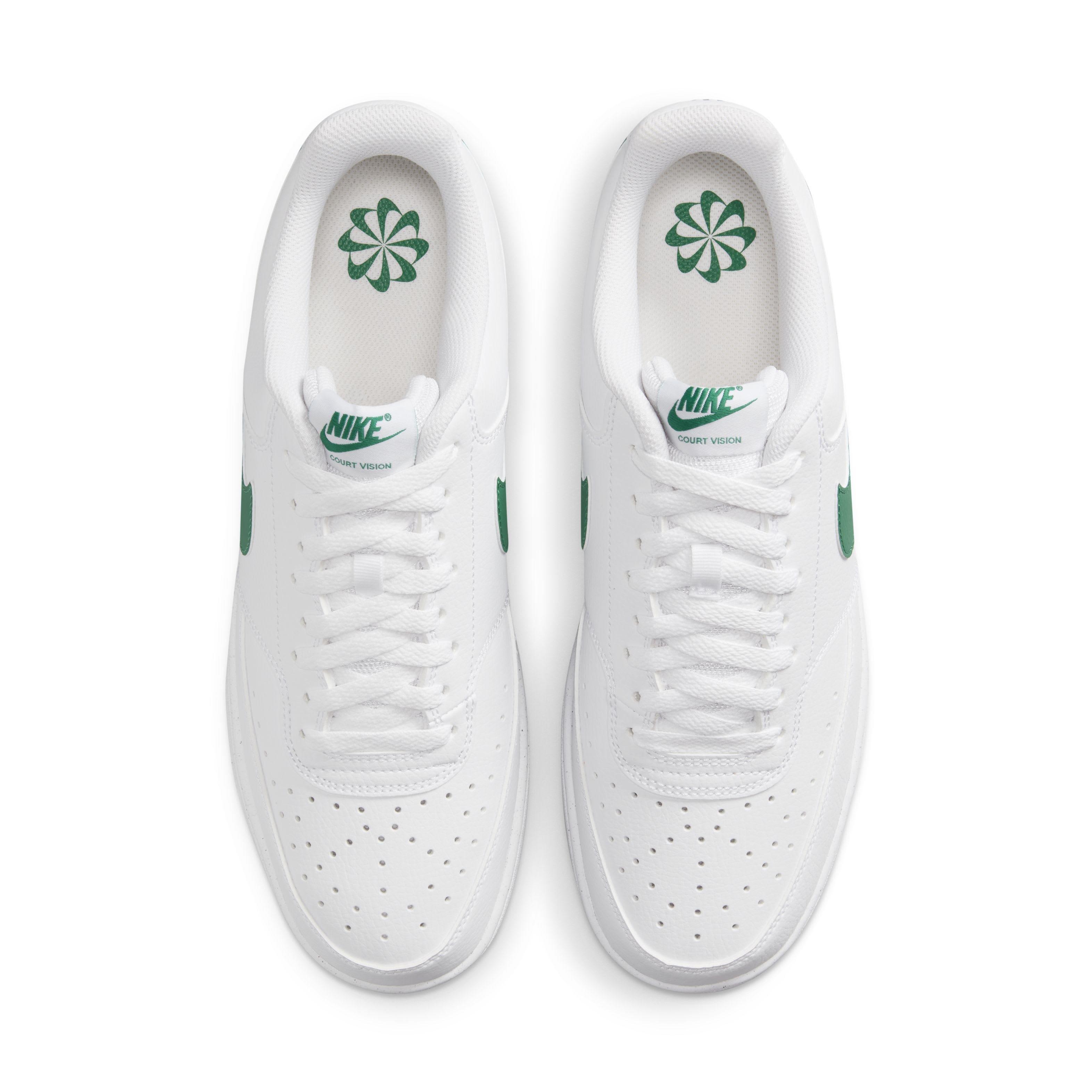 Nike Court Vision Low Next Nature "White/White/Malachite" Men's Shoe - WHITE/WHITE/MALACHITE Thumbnail View 4