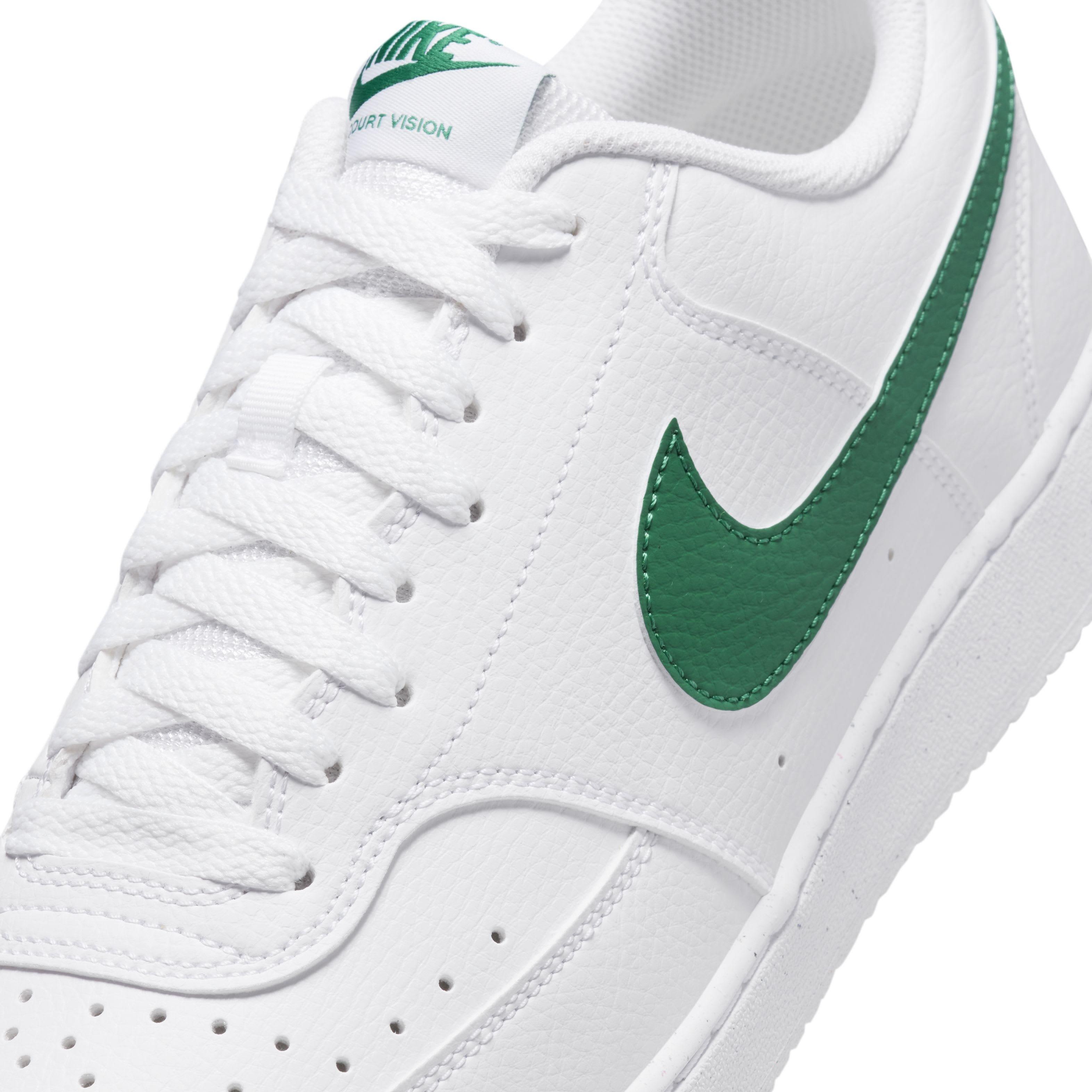 Nike Court Vision Low Next Nature "White/White/Malachite" Men's Shoe - WHITE/WHITE/MALACHITE Thumbnail View 7