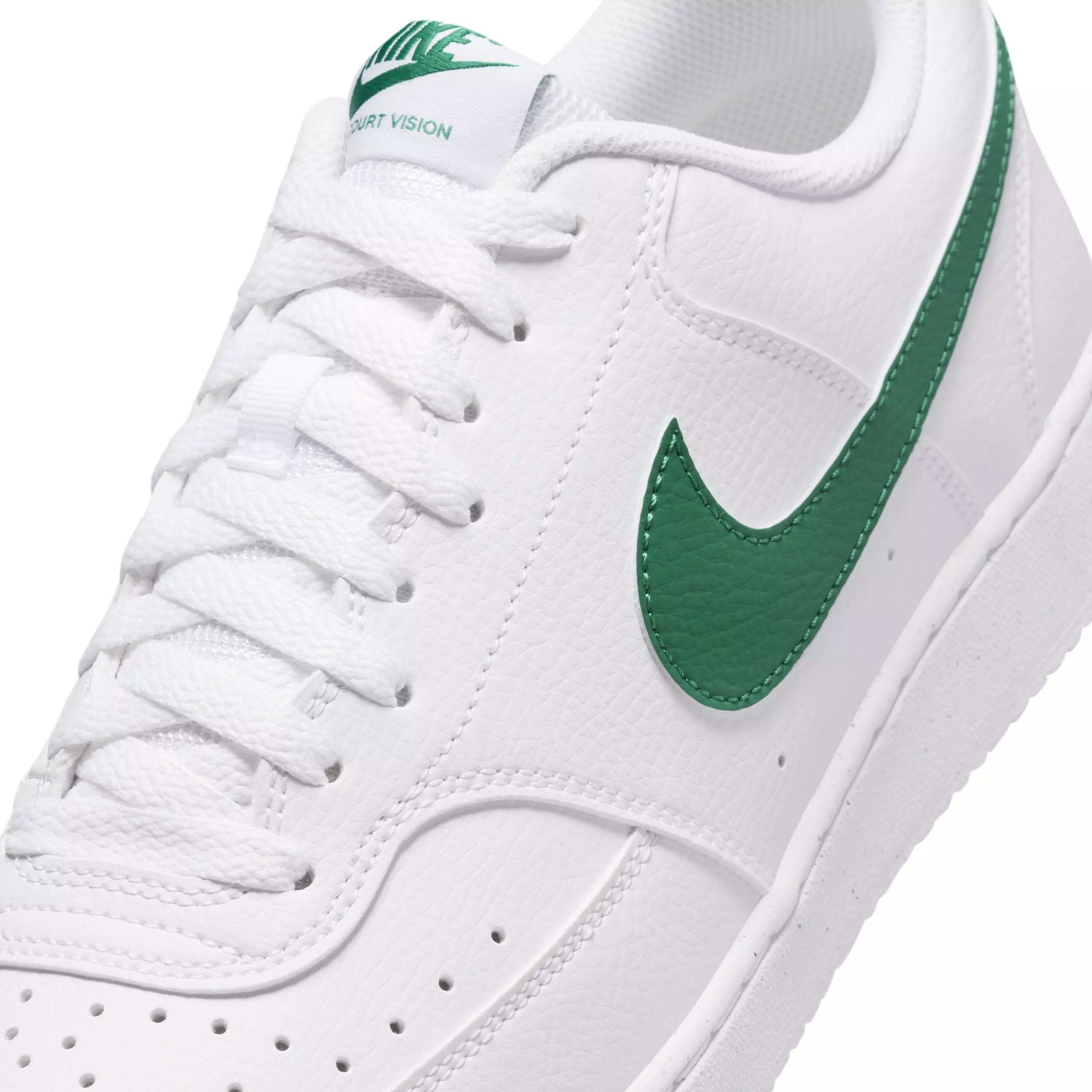 Nike Court Vision Low Next Nature "White/White/Malachite" Men's Shoe - WHITE/WHITE/MALACHITE