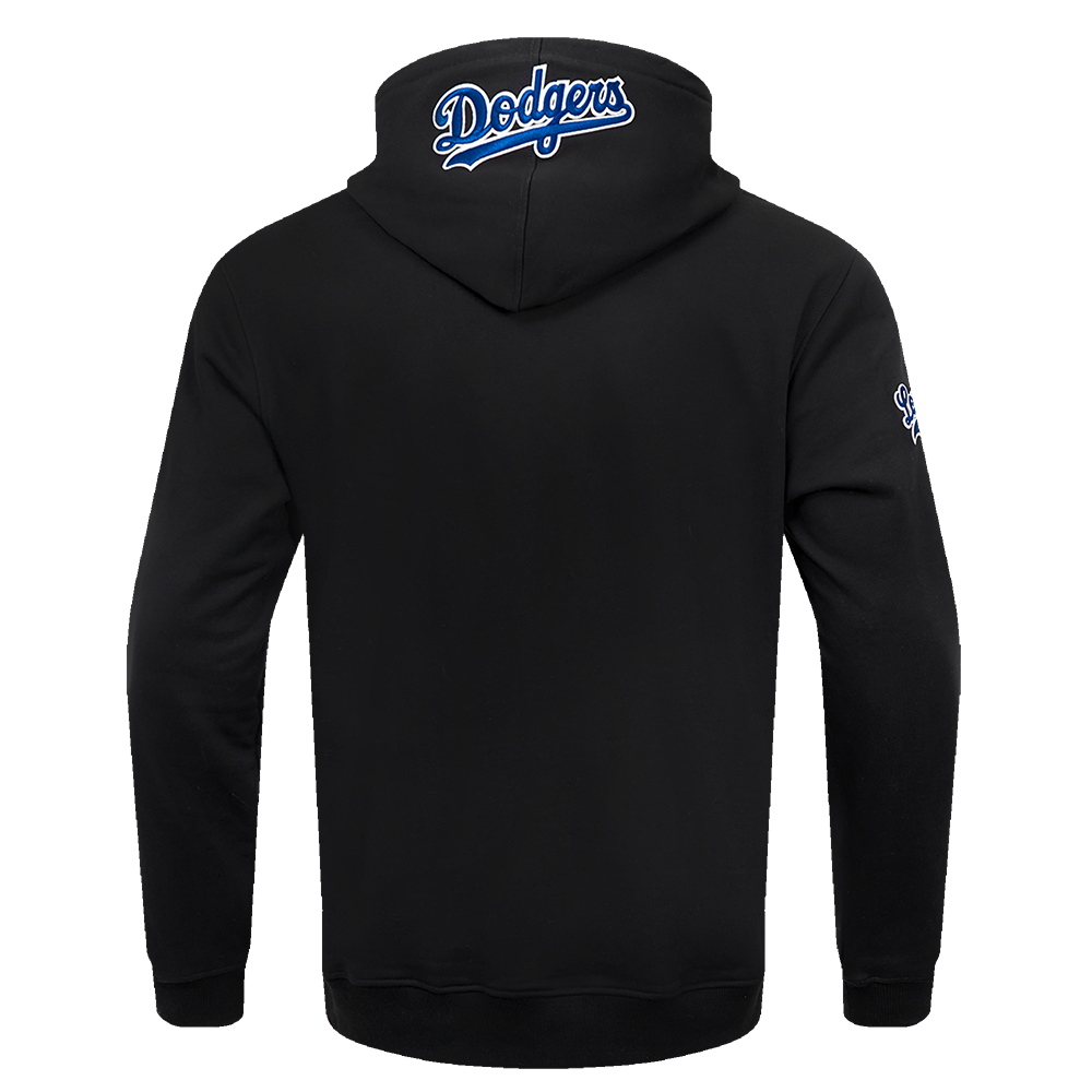 Pro Standard Men's MLB Los Angeles Dodgers Old English PO Hoodie - Black - BLACK Thumbnail View 2