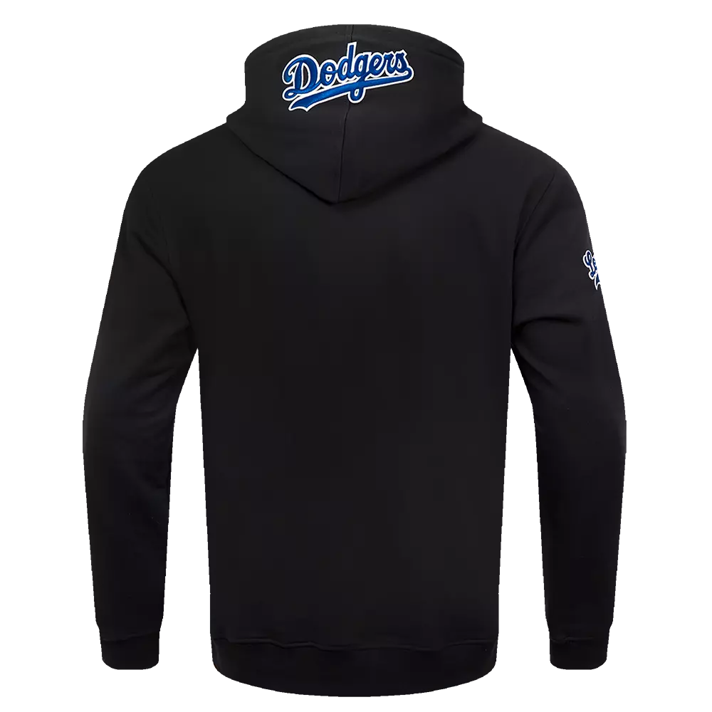 Pro Standard Men's MLB Los Angeles Dodgers Old English PO Hoodie - Black - BLACK