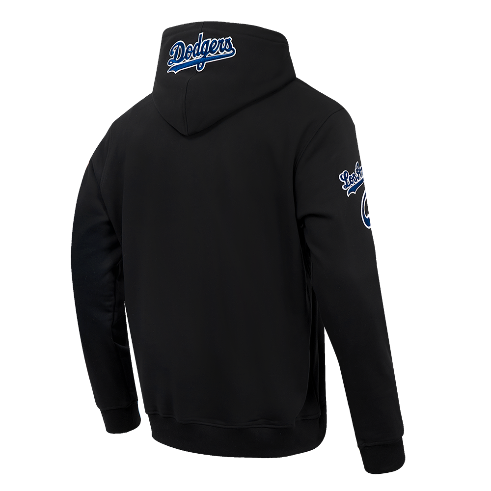 Pro Standard Men's MLB Los Angeles Dodgers Old English PO Hoodie - Black - BLACK Thumbnail View 4