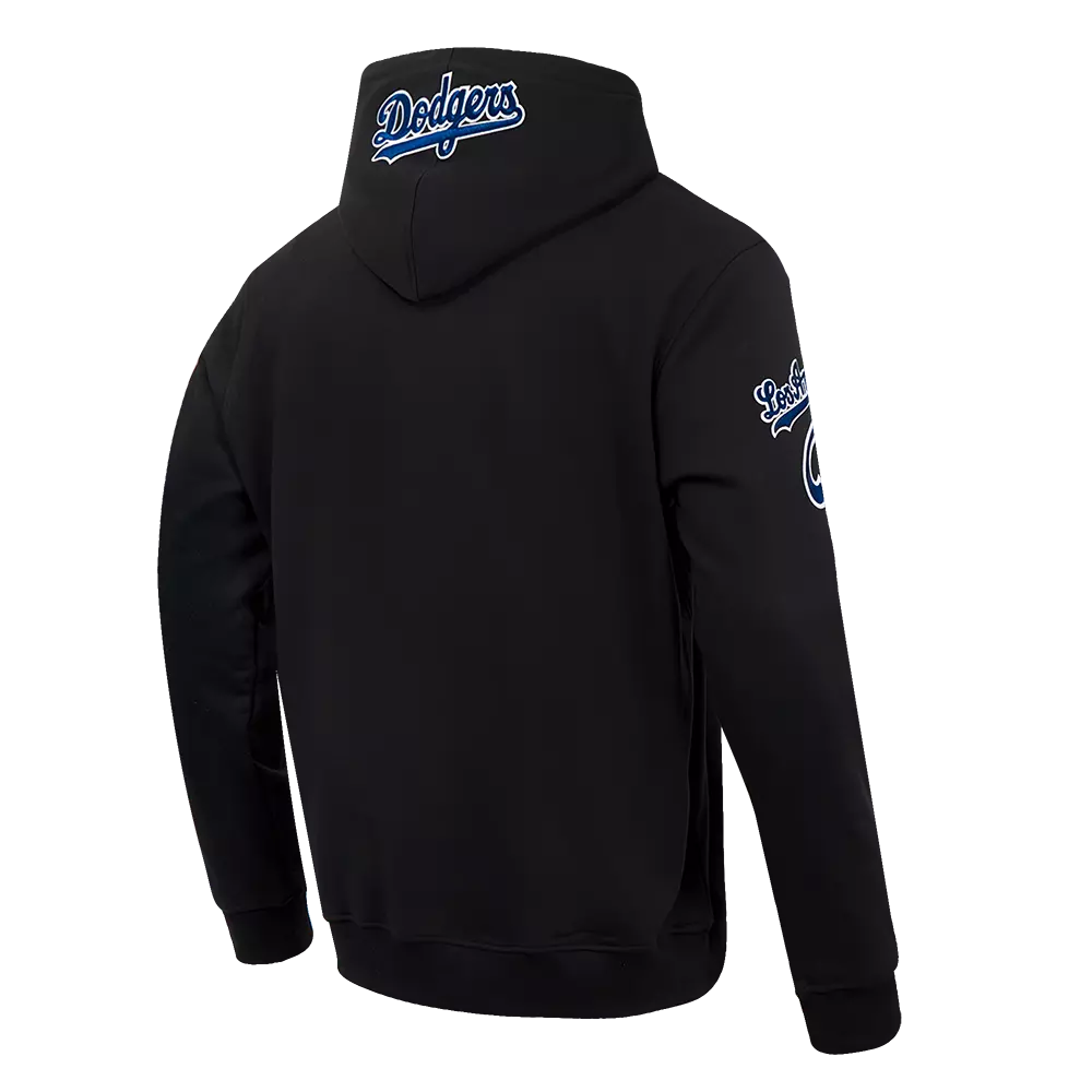 Pro Standard Men's MLB Los Angeles Dodgers Old English PO Hoodie - Black - BLACK