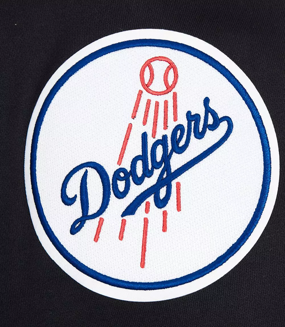 Pro Standard Men's MLB Los Angeles Dodgers Old English PO Hoodie - Black - BLACK