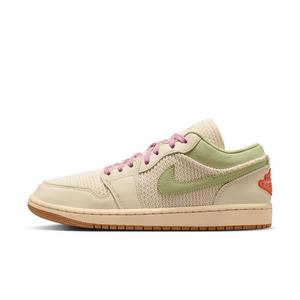 Jordan 1 Low SE "Sail/Olive Aura/Pearl White/Iced Carmine" Women's Shoe