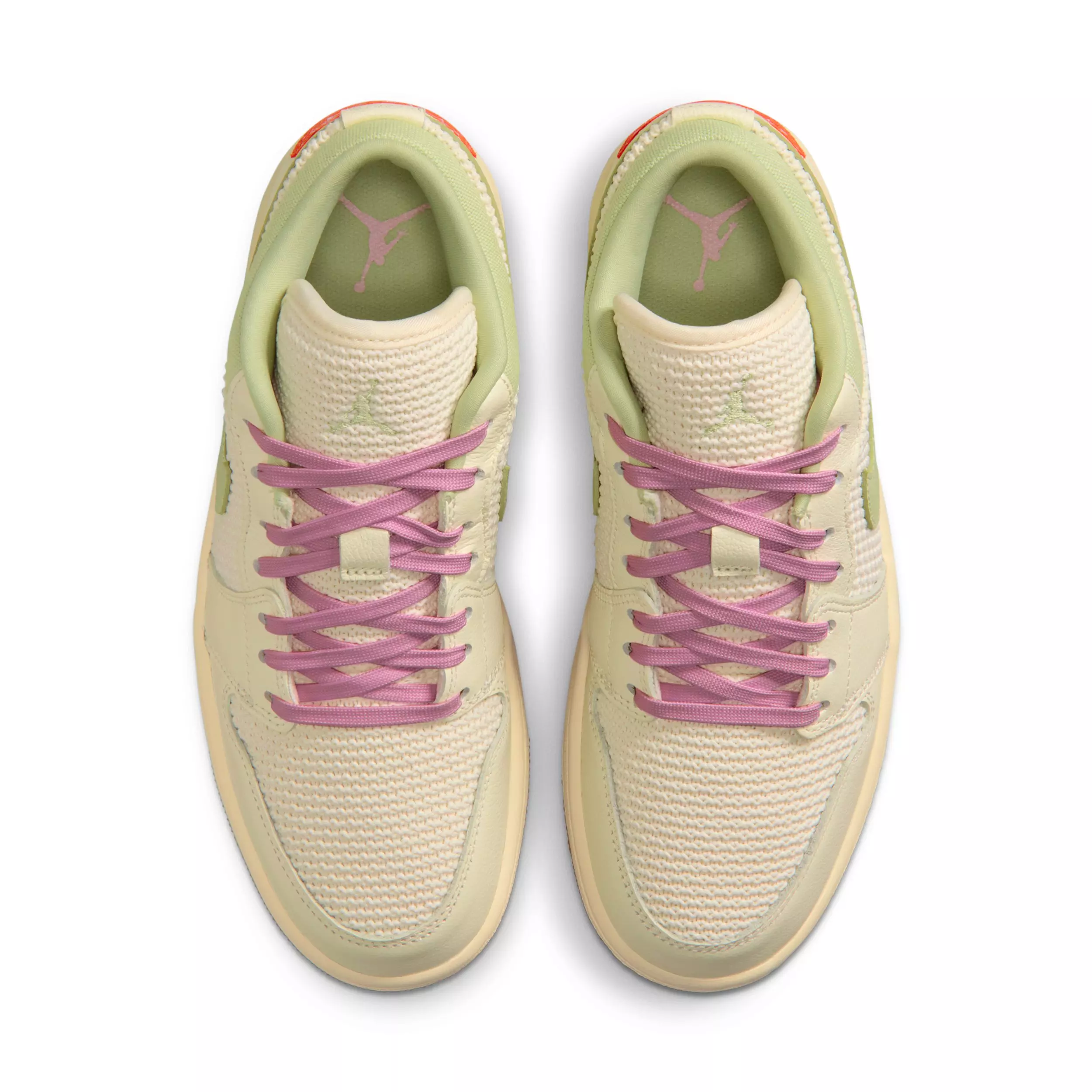 Jordan 1 Low SE "Sail/Olive Aura/Pearl White/Iced Carmine" Women's Shoe - SAIL/OLIVE/PEARL/CARMINE