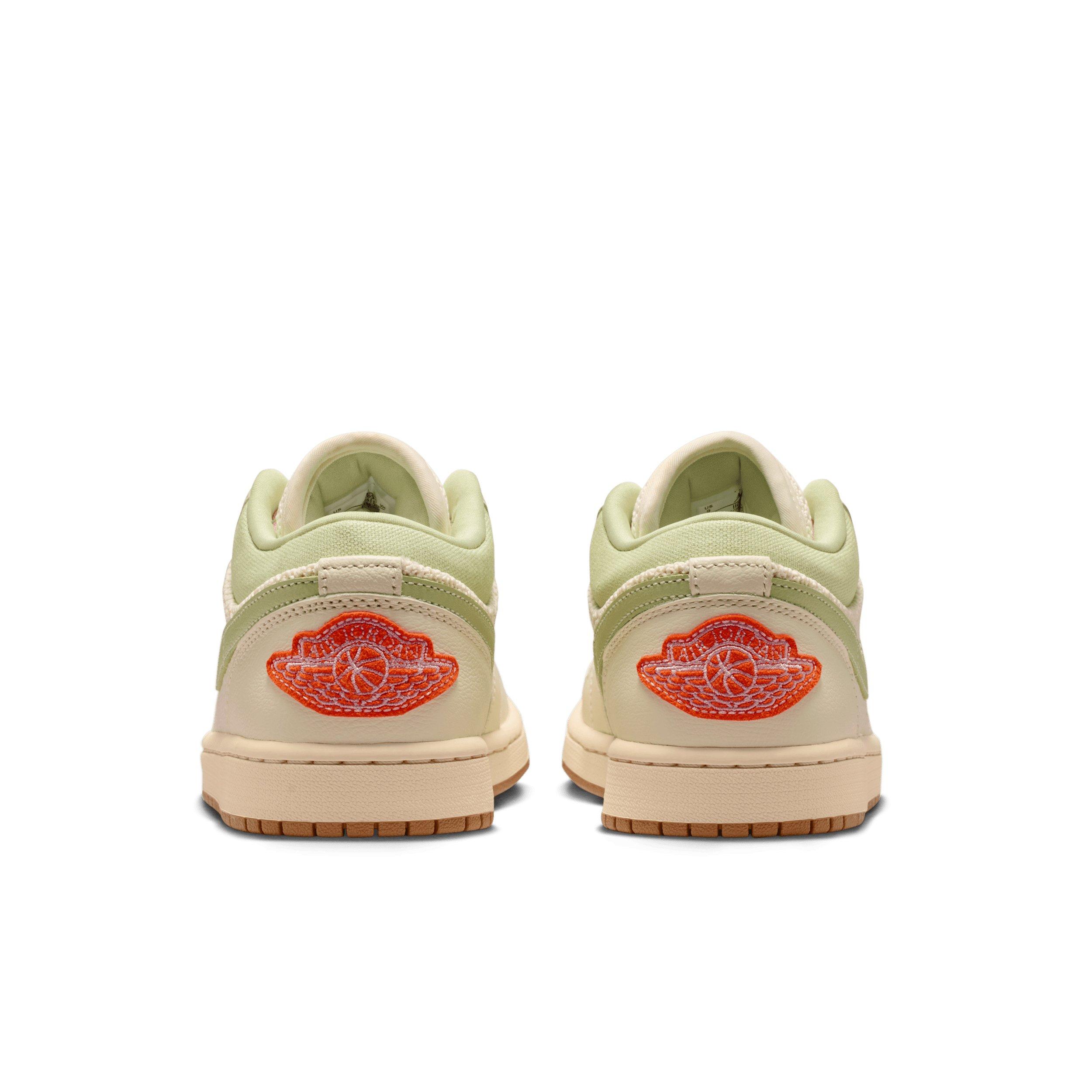 Jordan 1 Low SE "Sail/Olive Aura/Pearl White/Iced Carmine" Women's Shoe - SAIL/OLIVE/PEARL/CARMINE Thumbnail View 5
