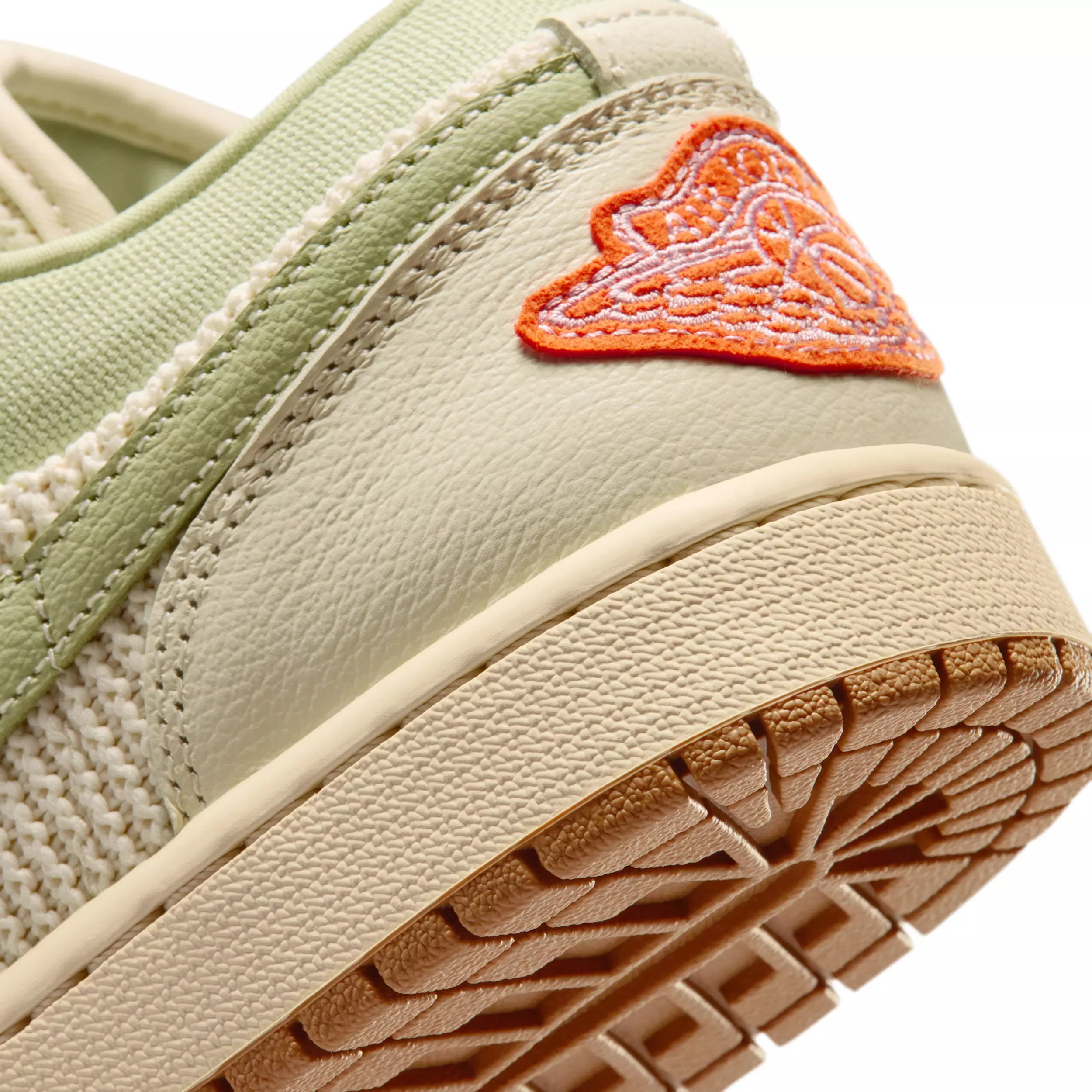 Jordan 1 Low SE "Sail/Olive Aura/Pearl White/Iced Carmine" Women's Shoe - SAIL/OLIVE/PEARL/CARMINE