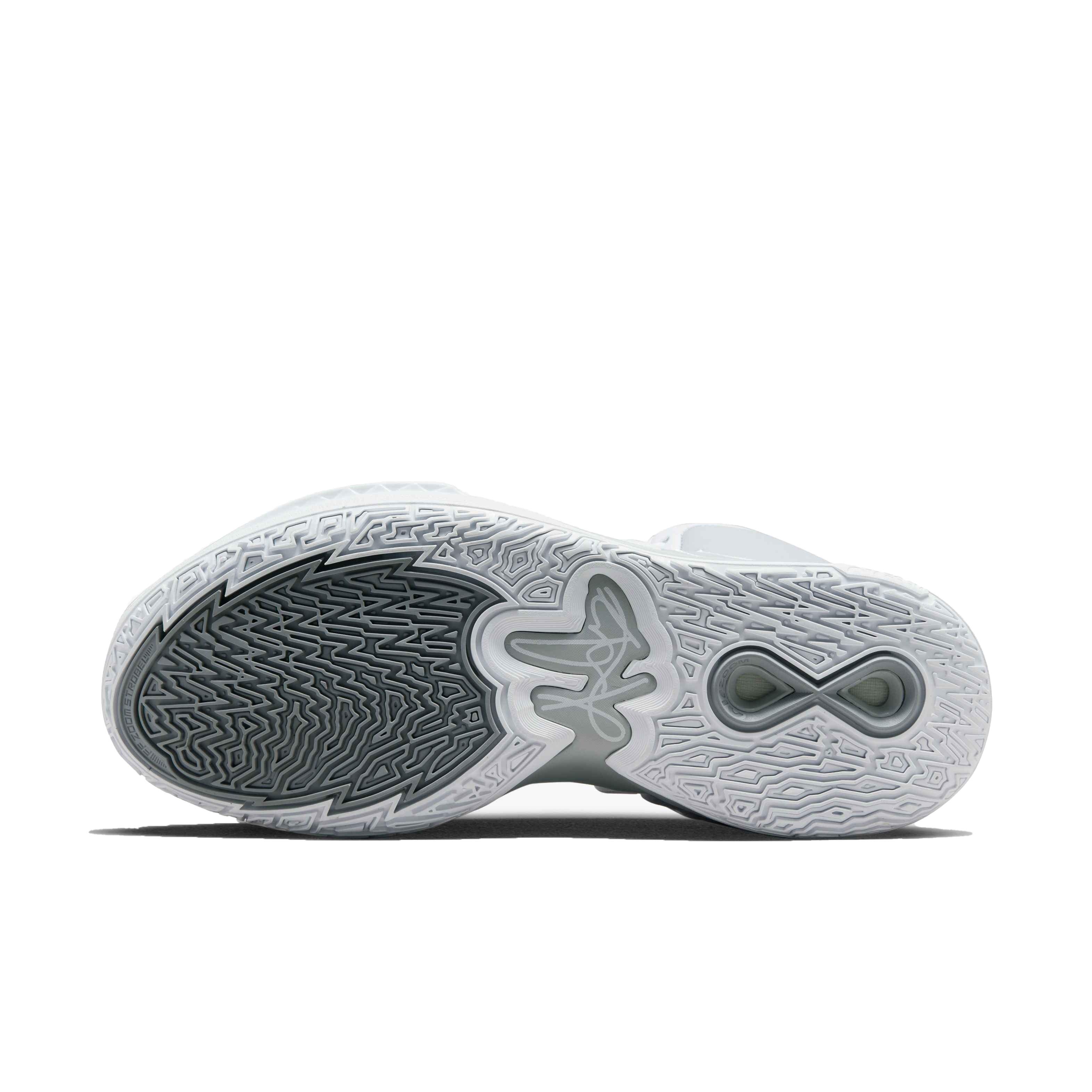 Nike Kyrie Infinity (Team) "Wolf Grey/White/Wolf Grey" Unisex Basketball Shoe - GREY Thumbnail View 6