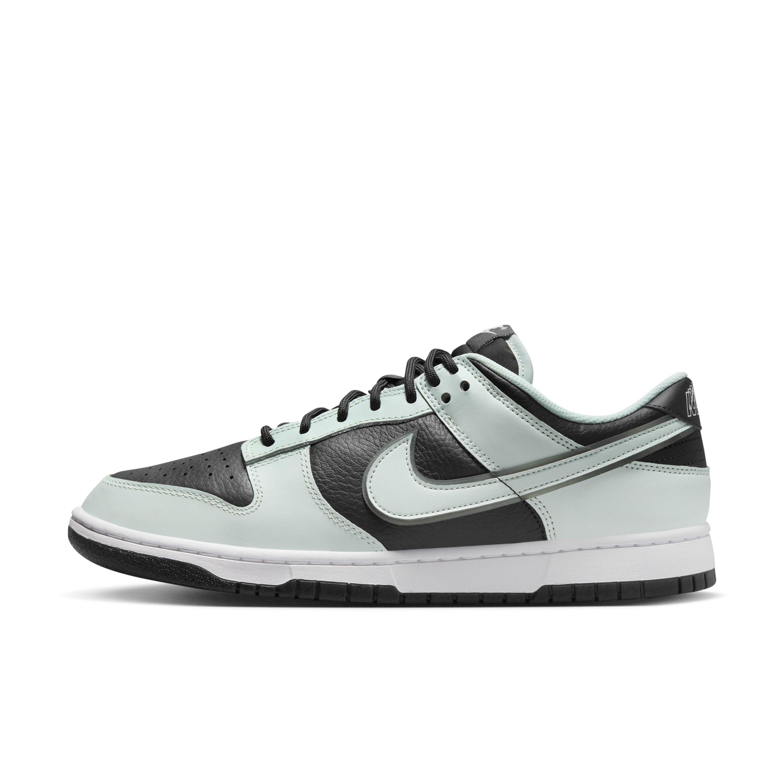 Nike Dunk Low Retro Premium "Dark Smoke Grey/White/Barely Green" Men's Shoe - DK GREY/WHITE/GREEN Thumbnail View 2