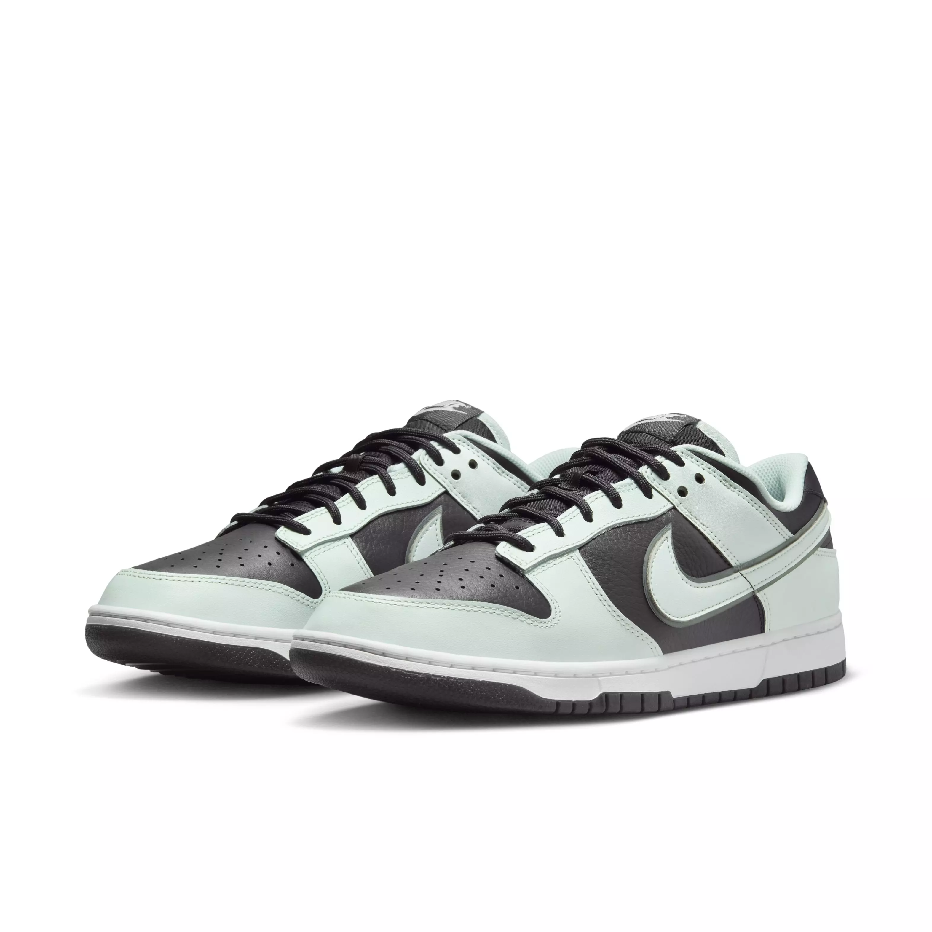 Nike Dunk Low Retro Premium "Dark Smoke Grey/White/Barely Green" Men's Shoe - DK GREY/WHITE/GREEN