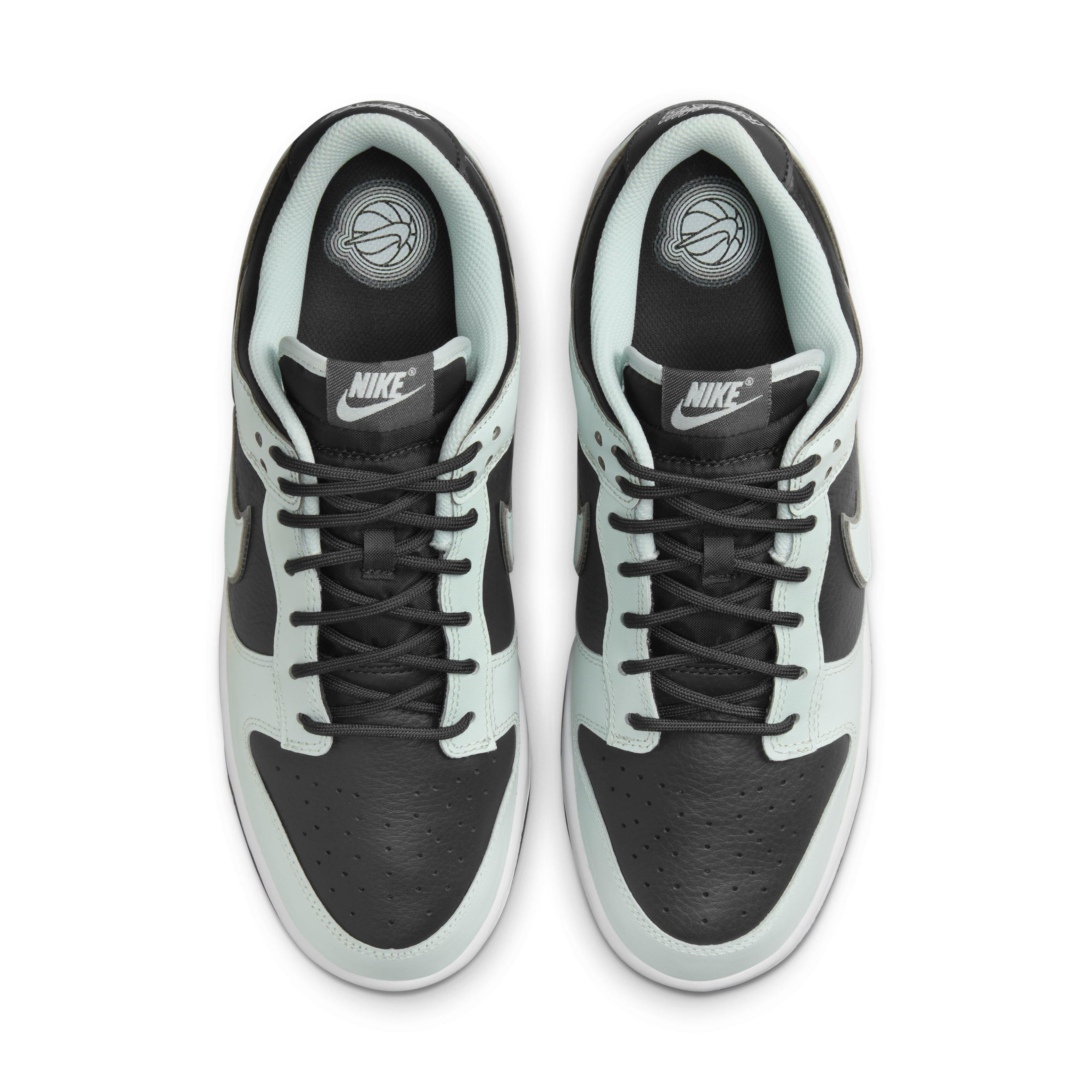 Nike Dunk Low Retro Premium "Dark Smoke Grey/White/Barely Green" Men's Shoe - DK GREY/WHITE/GREEN Thumbnail View 6