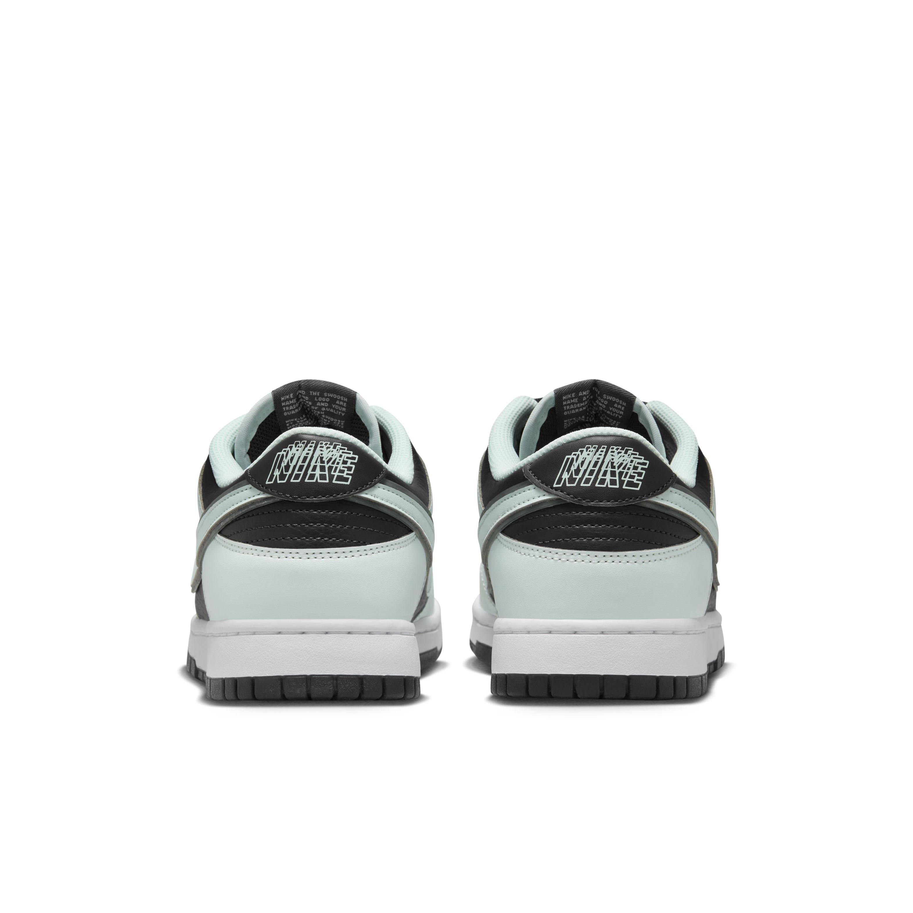 Nike Dunk Low Retro Premium "Dark Smoke Grey/White/Barely Green" Men's Shoe - DK GREY/WHITE/GREEN Thumbnail View 7