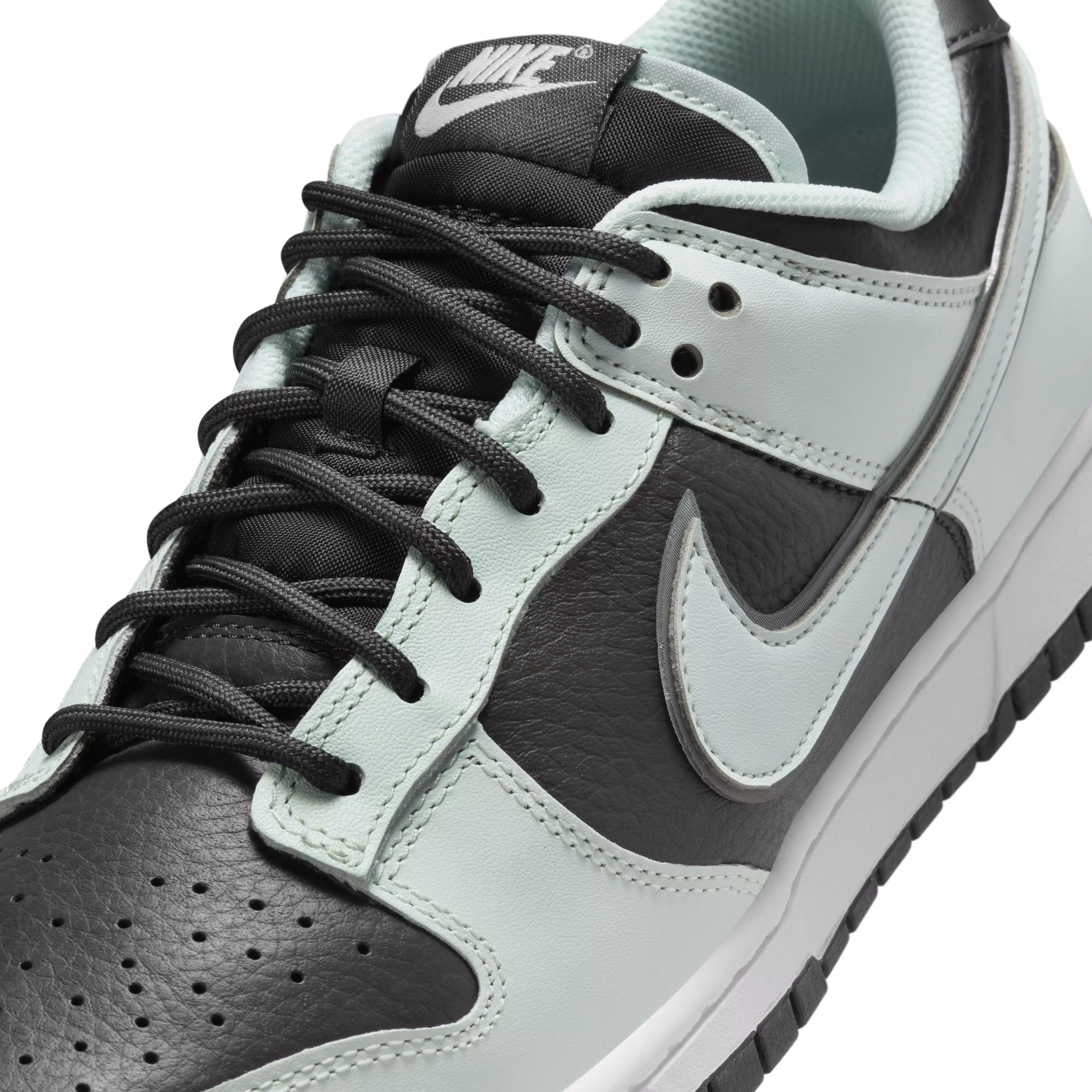 Nike Dunk Low Retro Premium "Dark Smoke Grey/White/Barely Green" Men's Shoe - DK GREY/WHITE/GREEN