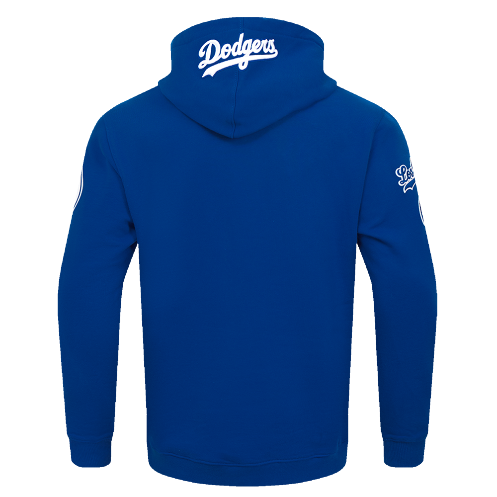 Pro Standard Men's MLB Los Angeles Dodgers Old English PO Hoodie -Blue - BLUE Thumbnail View 2