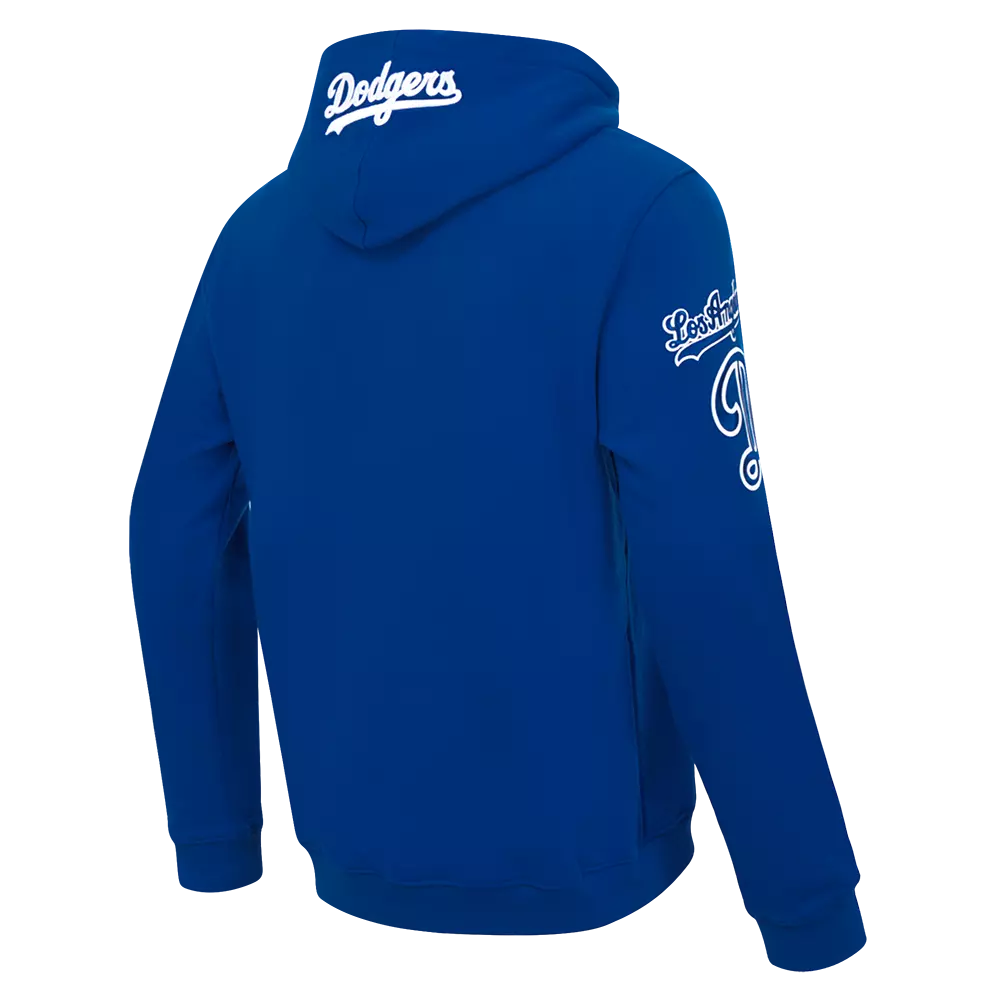 Pro Standard Men's MLB Los Angeles Dodgers Old English PO Hoodie -Blue - BLUE