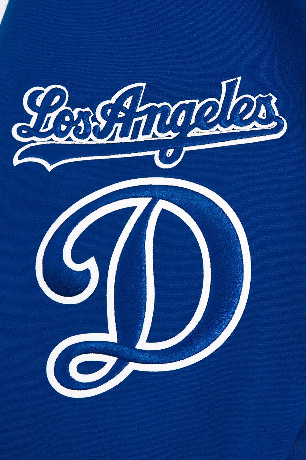 Pro Standard Men's MLB Los Angeles Dodgers Old English PO Hoodie -Blue - BLUE Thumbnail View 6