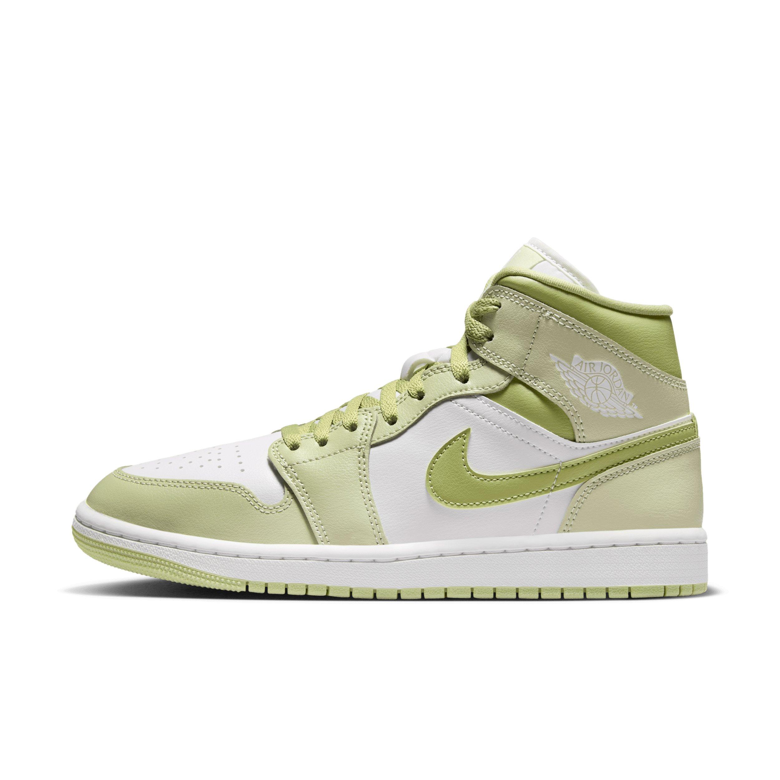 Jordan 1 Mid "Olive Aura/Lawn/Coconut Milk/Sail" Women's Shoe - OLIVE/LAWN/MILK/SAIL Thumbnail View 2
