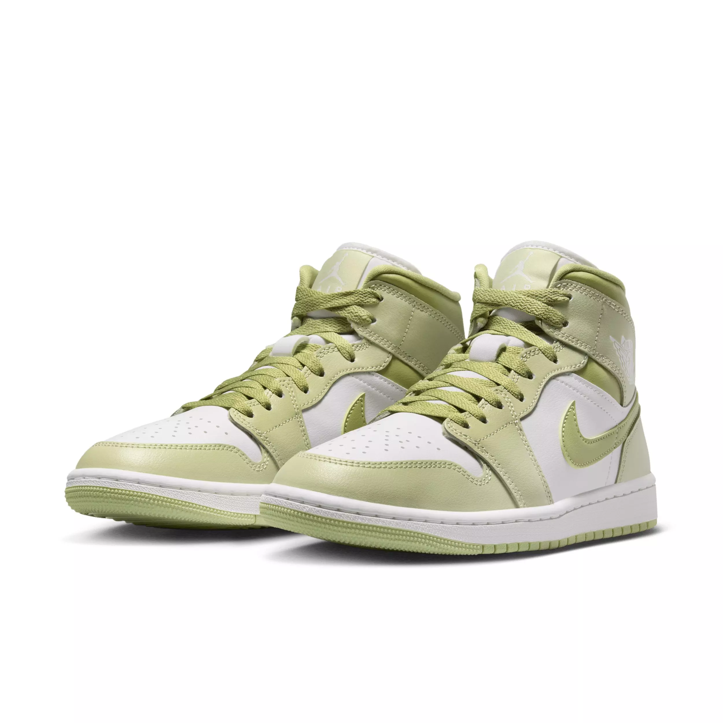 Jordan 1 Mid "Olive Aura/Lawn/Coconut Milk/Sail" Women's Shoe - OLIVE/LAWN/MILK/SAIL