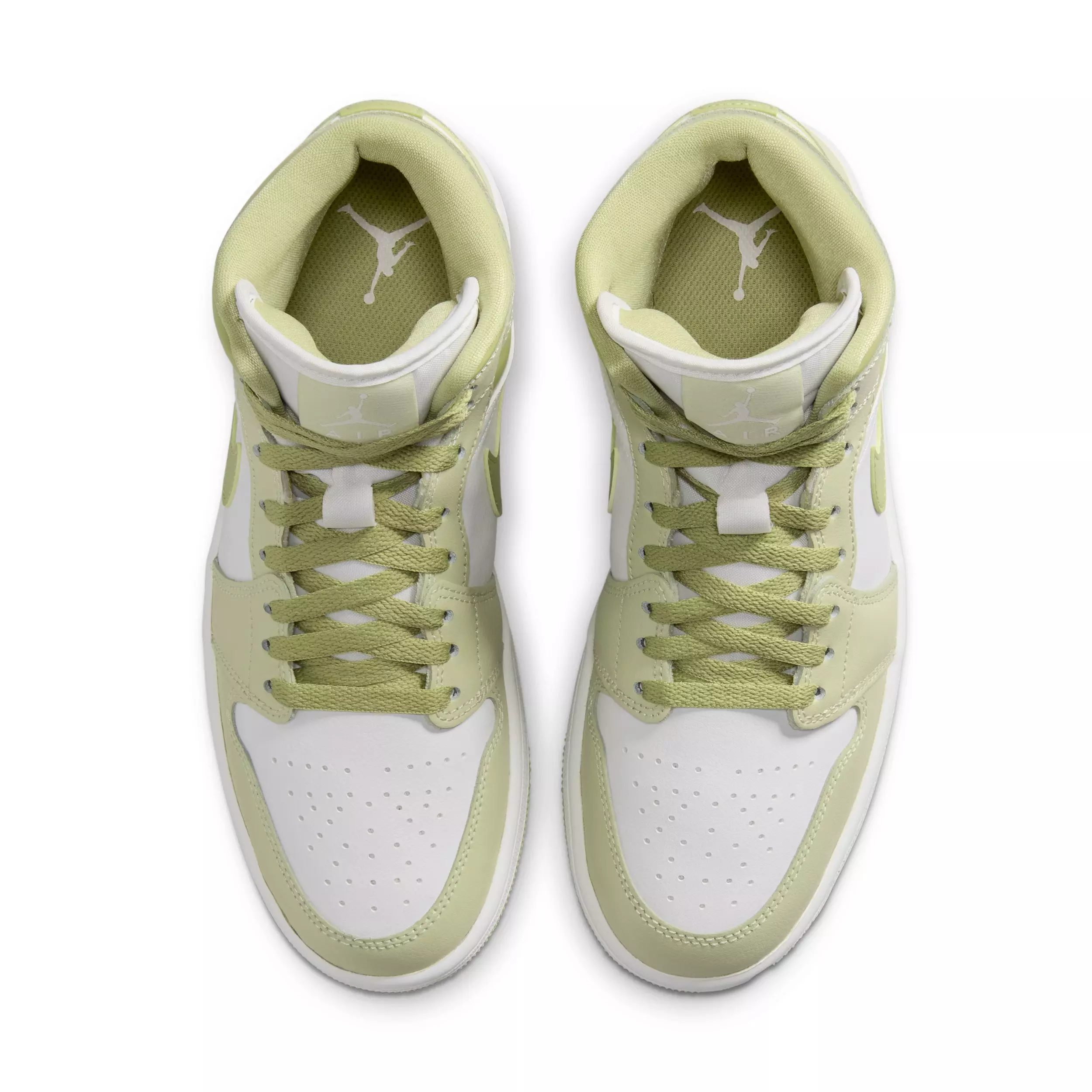 Jordan 1 Mid "Olive Aura/Lawn/Coconut Milk/Sail" Women's Shoe - OLIVE/LAWN/MILK/SAIL