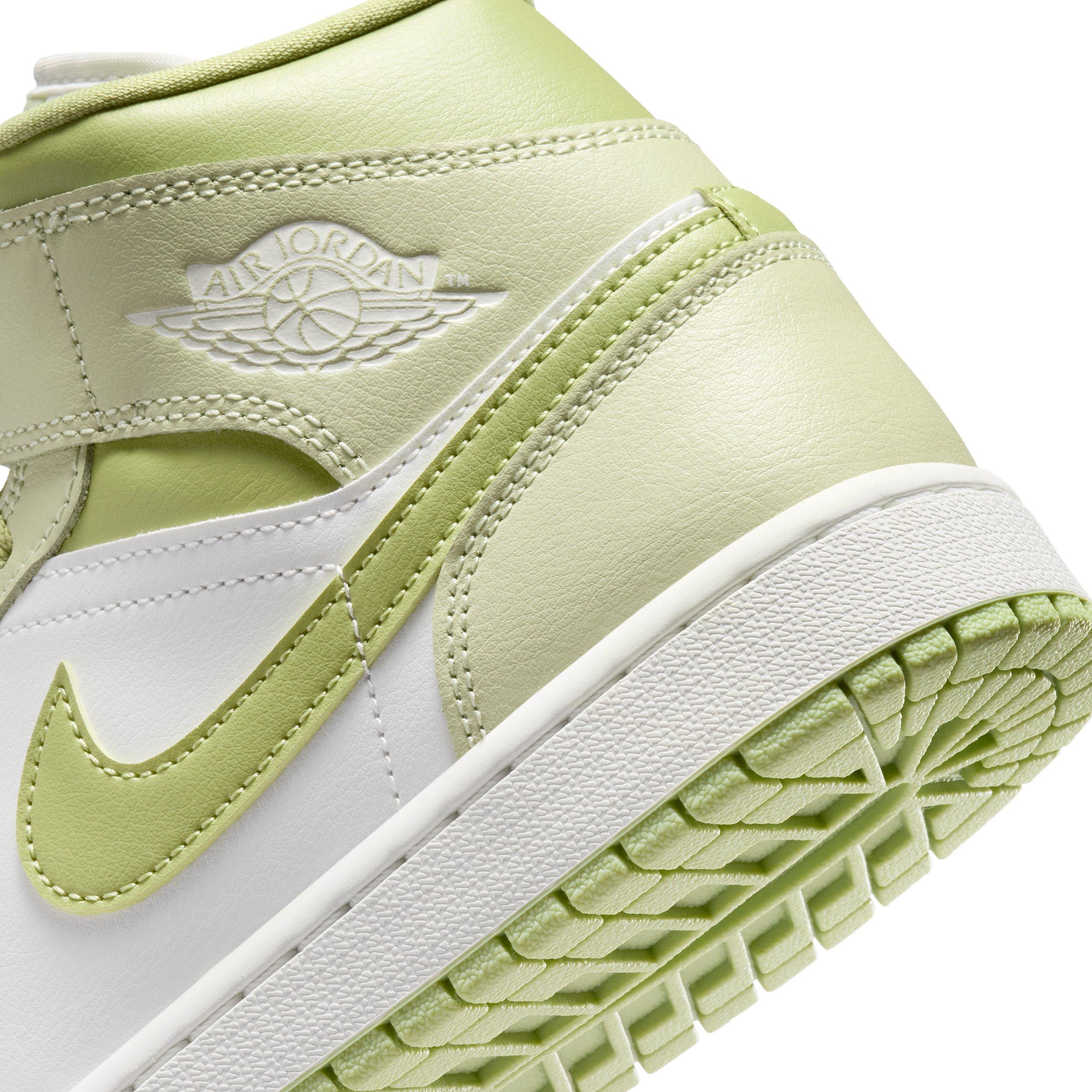 Jordan 1 Mid "Olive Aura/Lawn/Coconut Milk/Sail" Women's Shoe - OLIVE/LAWN/MILK/SAIL Thumbnail View 8