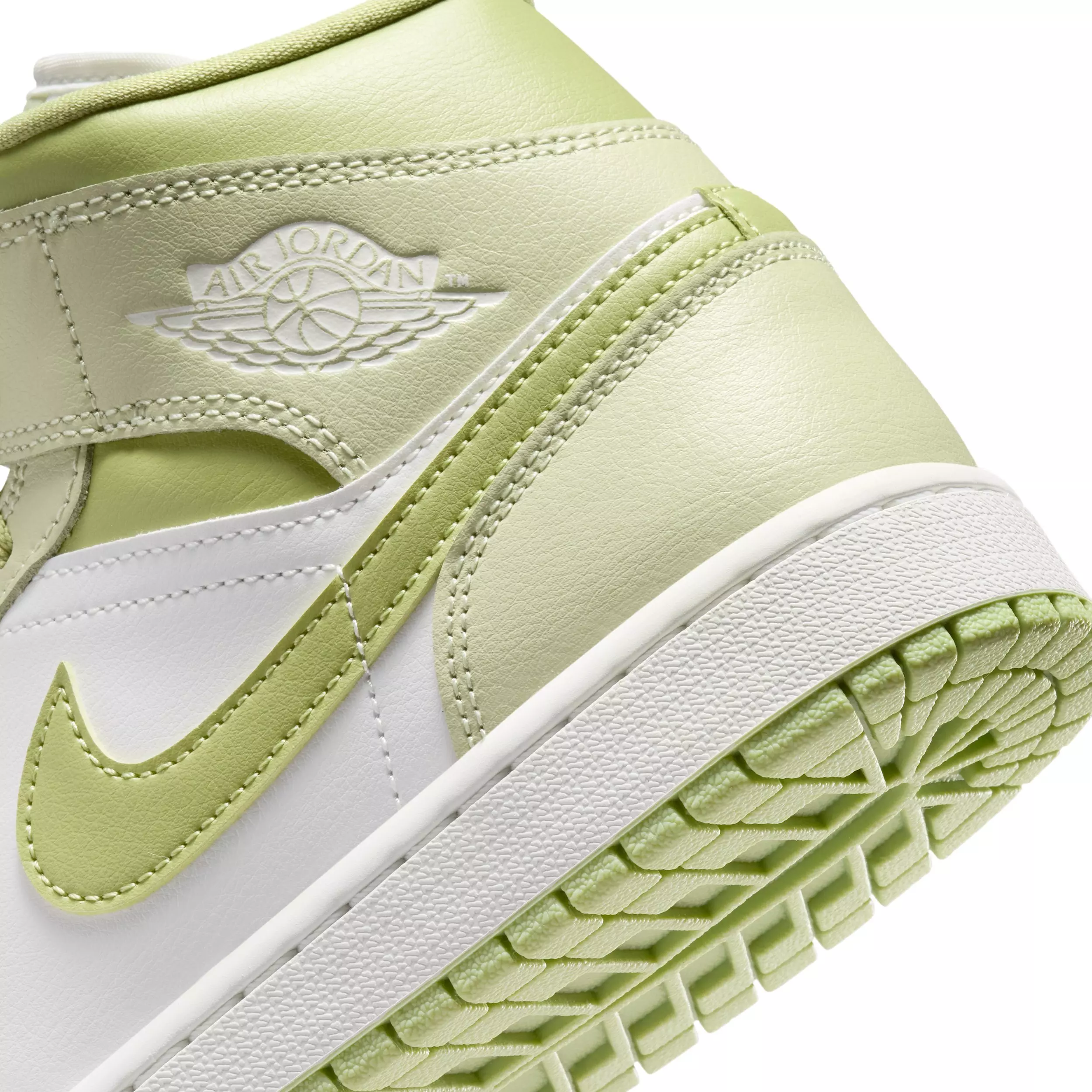 Jordan 1 Mid "Olive Aura/Lawn/Coconut Milk/Sail" Women's Shoe - OLIVE/LAWN/MILK/SAIL