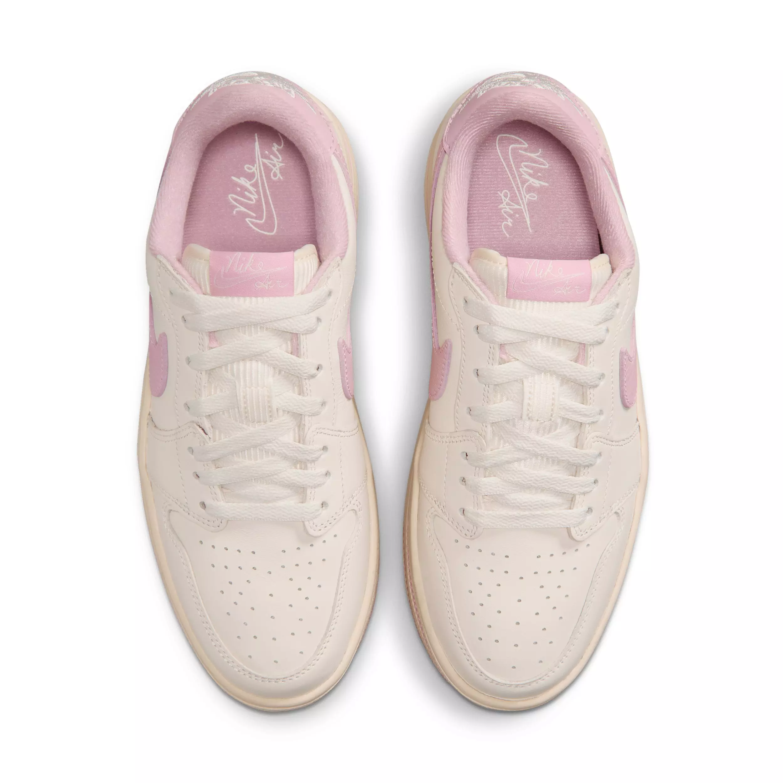 Jordan 1 Triple Stack "Pale Ivory/Muslin/Iced Carmine" Women's Shoe - IVORY/MUSLIN/CARMINE