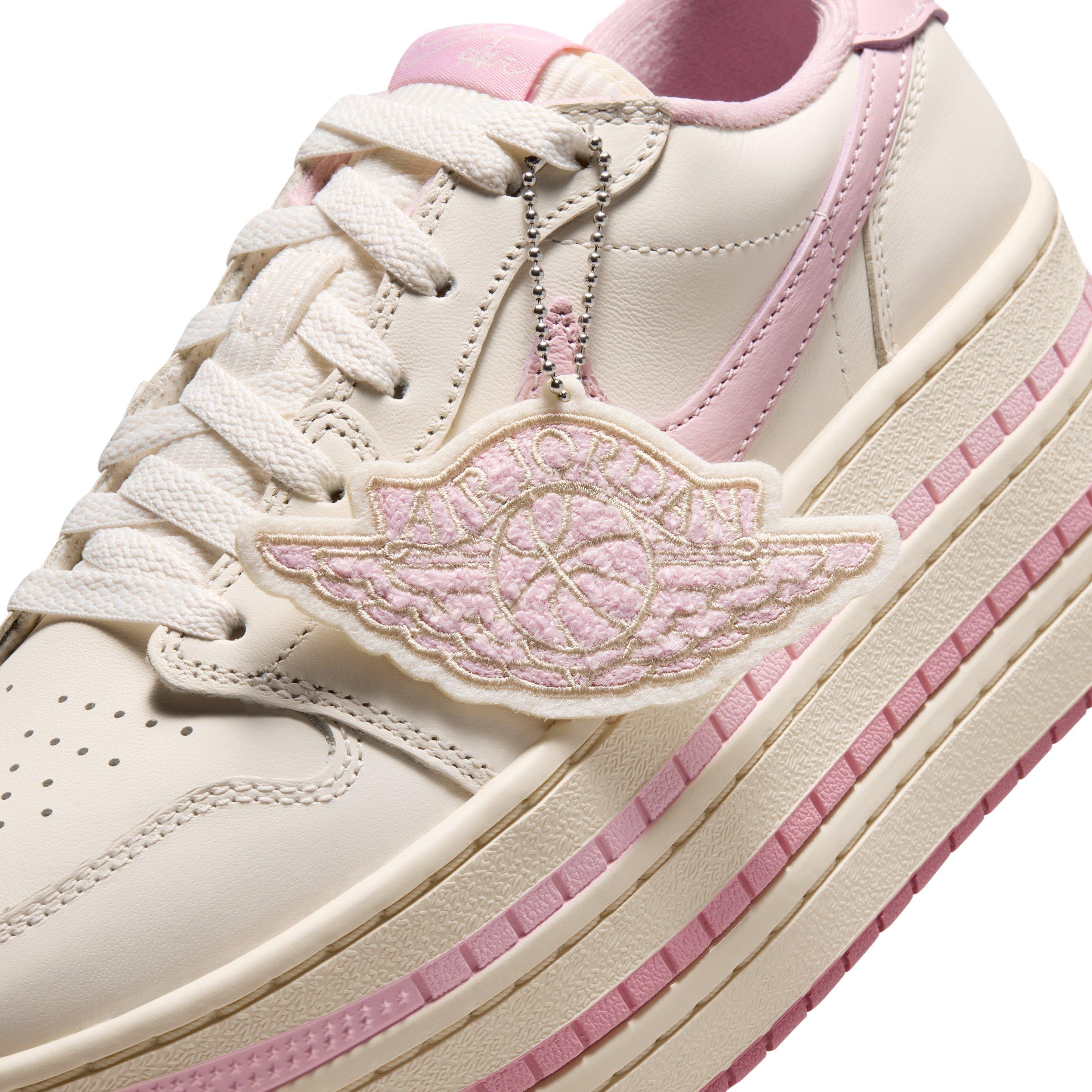Jordan 1 Triple Stack "Pale Ivory/Muslin/Iced Carmine" Women's Shoe - IVORY/MUSLIN/CARMINE Thumbnail View 9