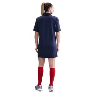 Nike Women's Sportswear Essential Short-Sleeve Polo Dress -Navy